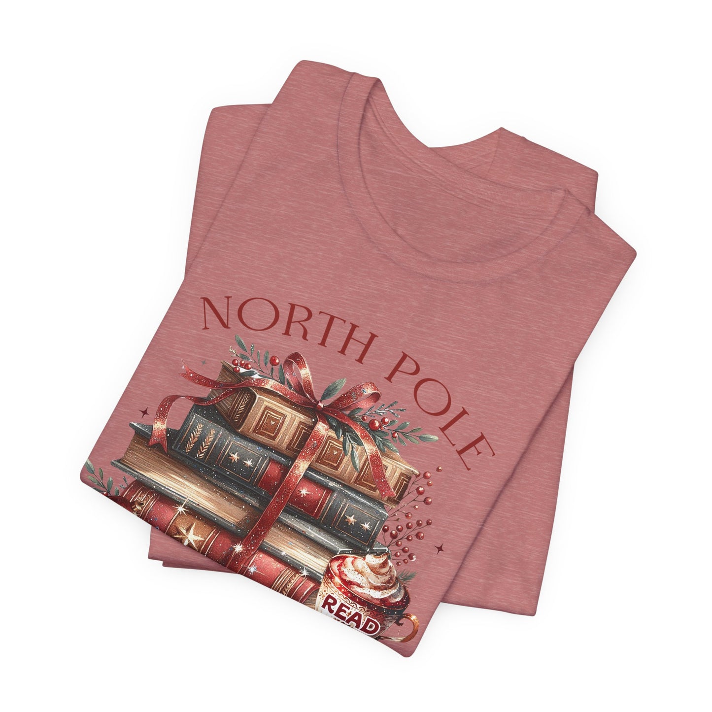 North Pole Book Club Unisex Jersey T-shirt - sizes S - 3X