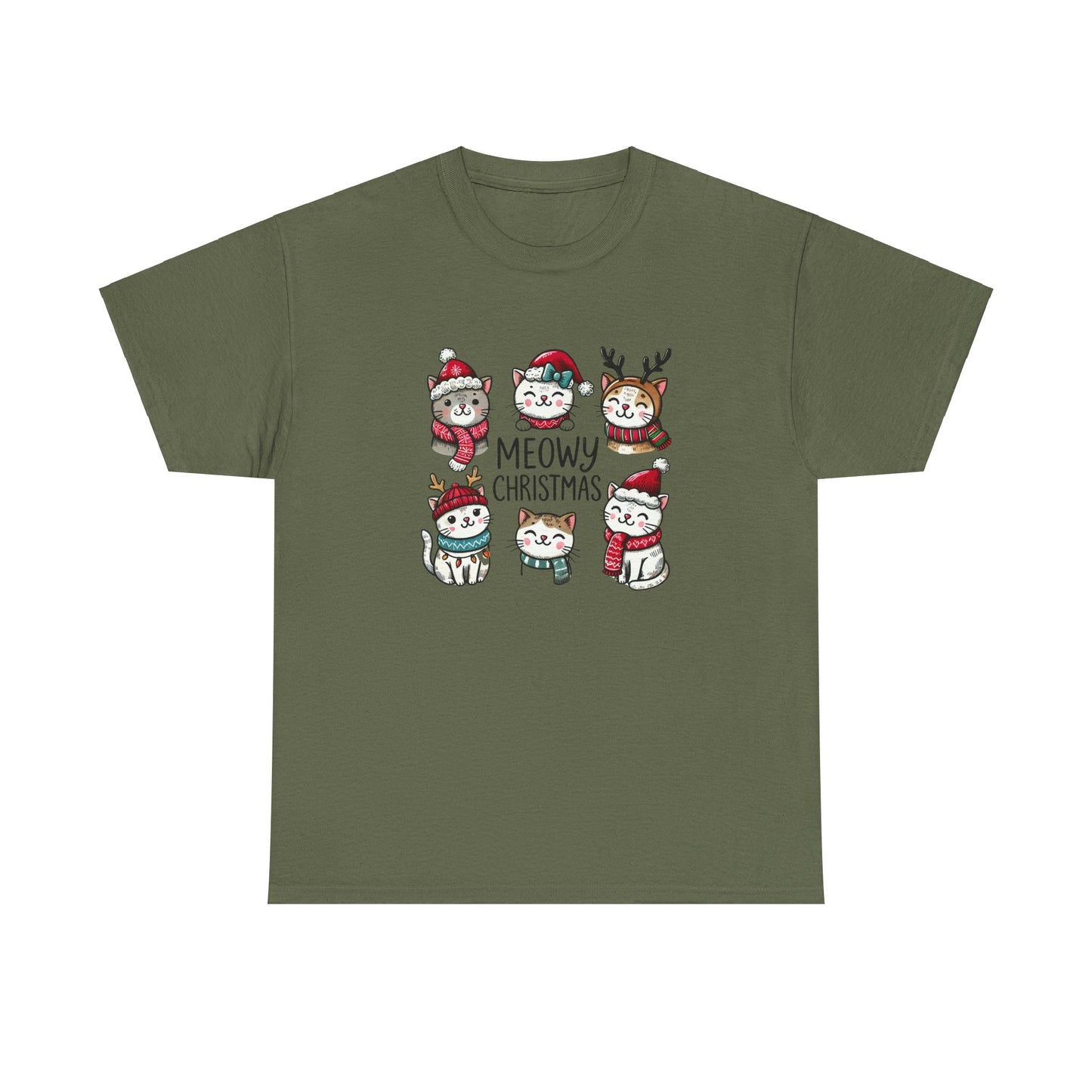 Meowy Christmas Unisex T-shirt - sizes S - 5X