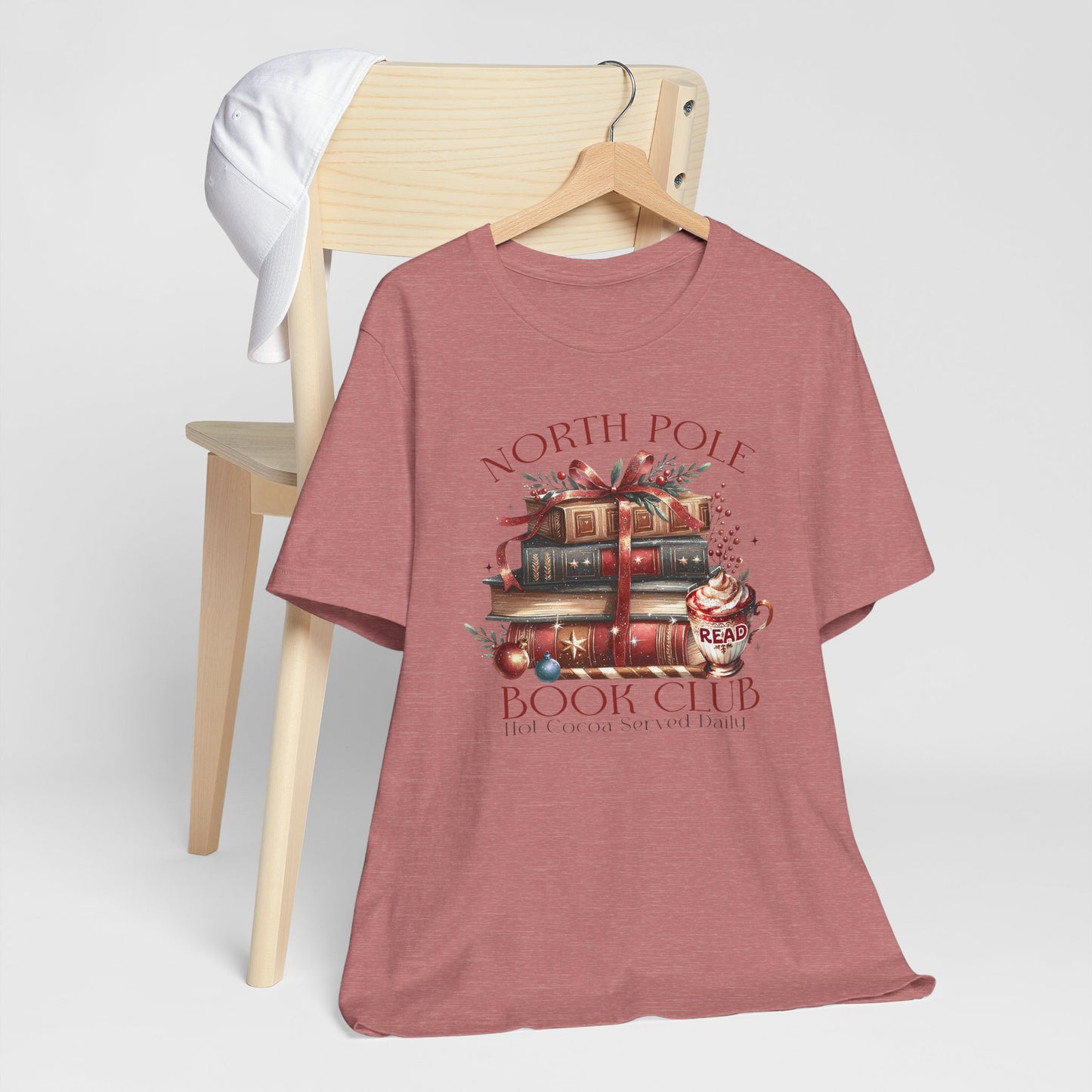 North Pole Book Club Unisex Jersey T-shirt - sizes S - 3X