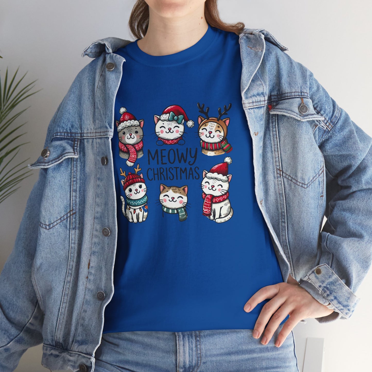 Meowy Christmas Unisex T-shirt - sizes S - 5X