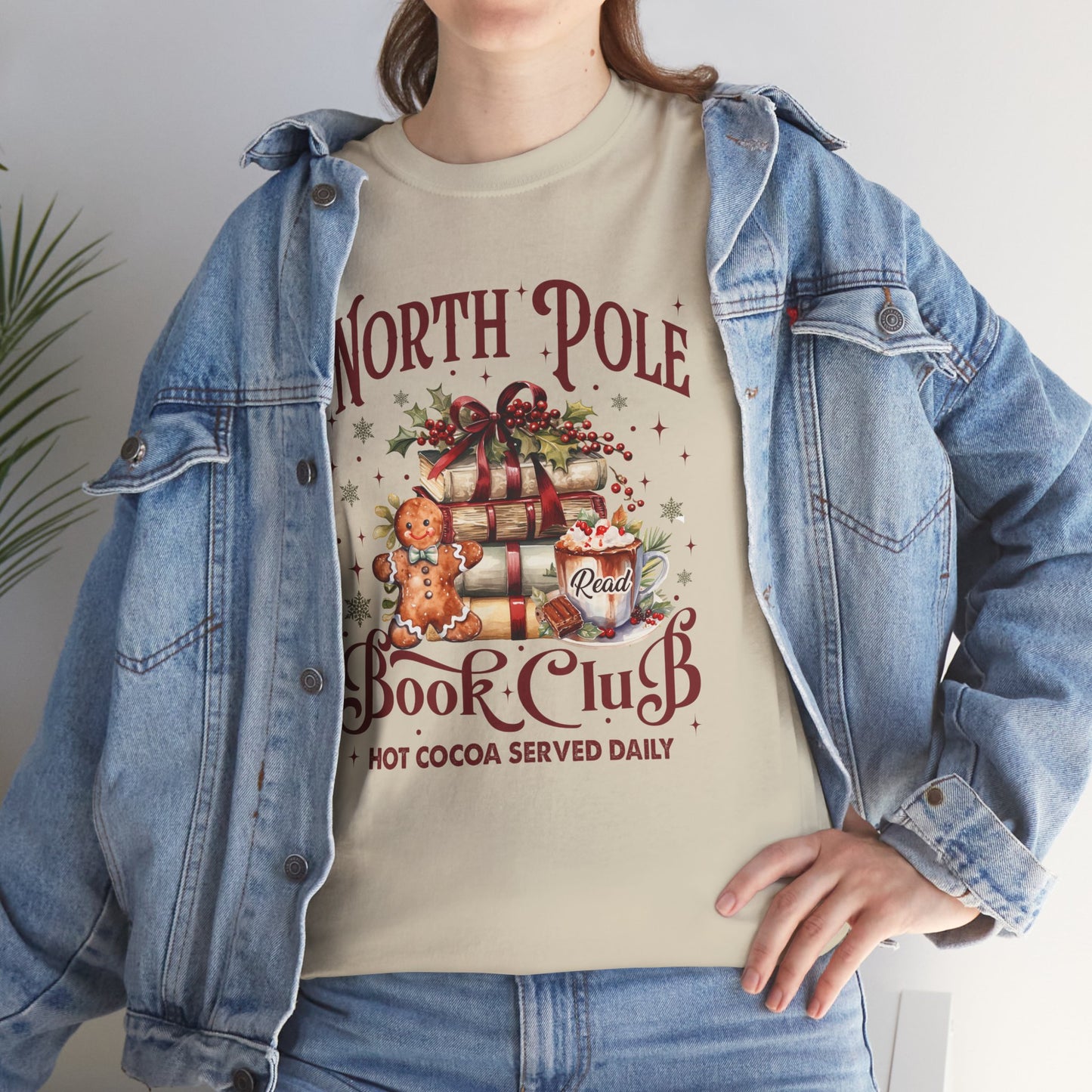 North Pole Book Club Unisex Heavy Cotton Tee - Sizes S - 5X