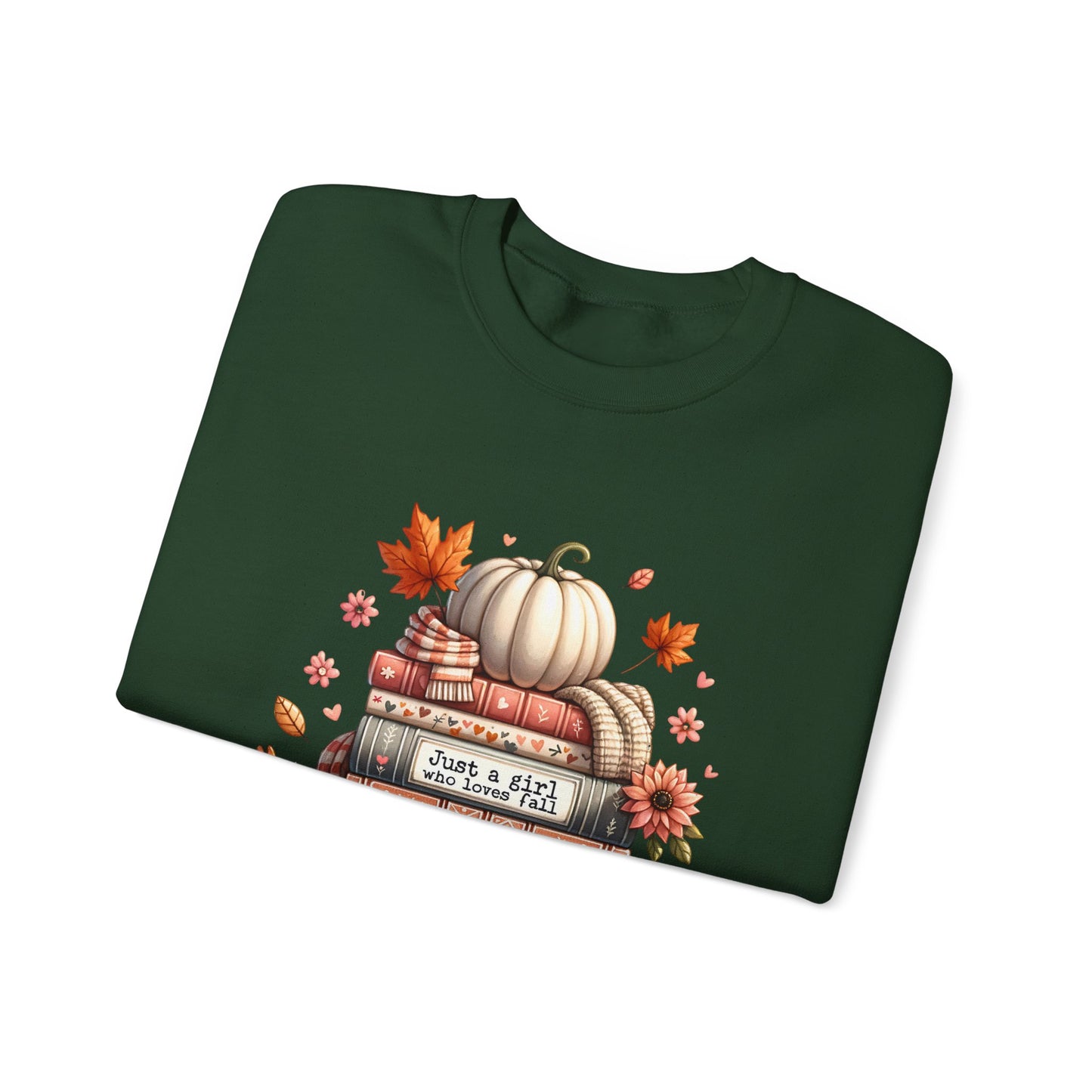 Just A Girl Who Loves Fall Unisex Heavy Blend™ Crewneck Sweatshirt