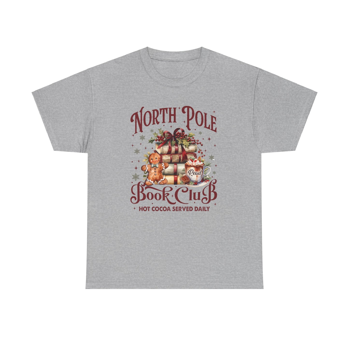 North Pole Book Club Unisex Heavy Cotton Tee - Sizes S - 5X