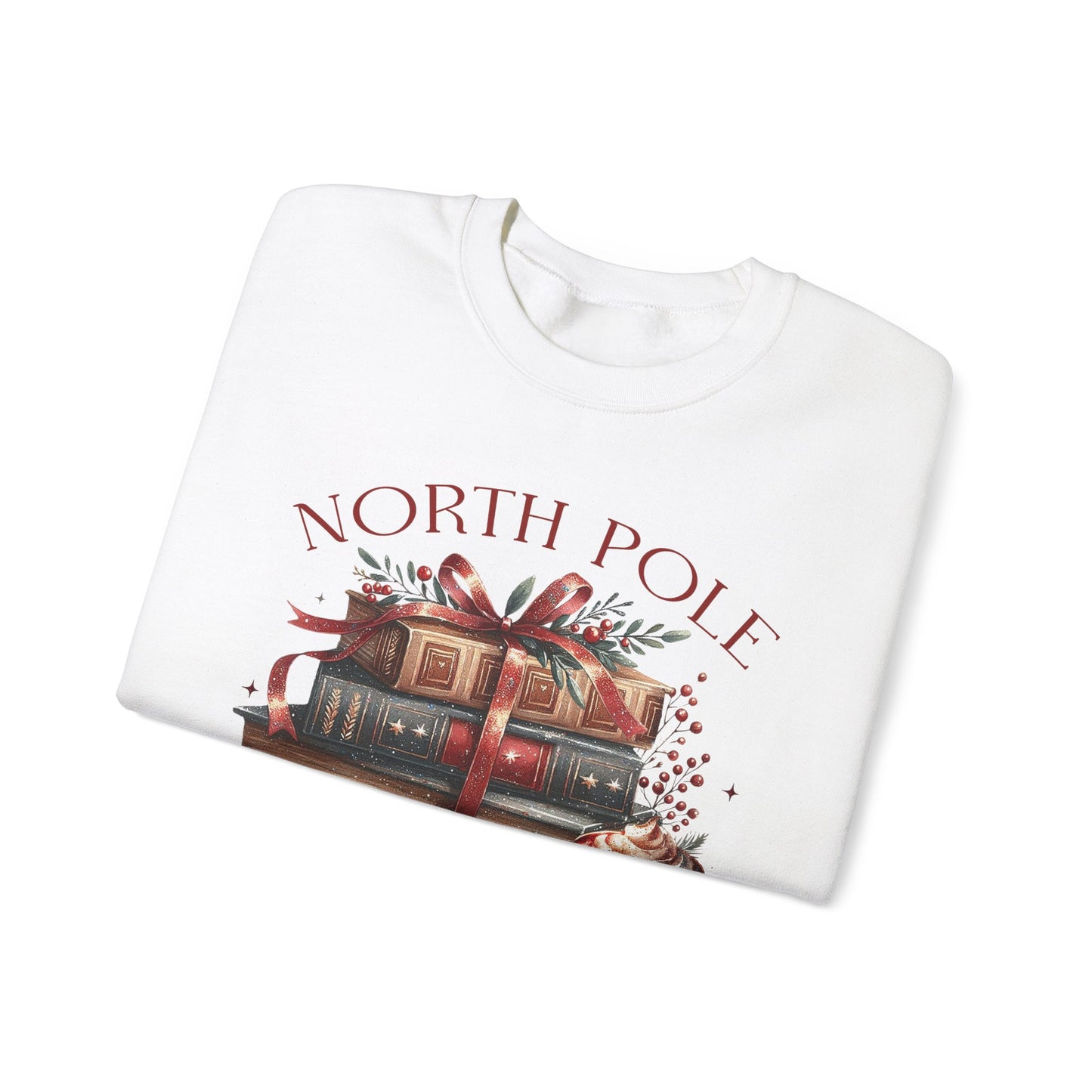 North Pole Book Club Unisex Heavy Blend Crewneck Sweatshirt - S - 5X