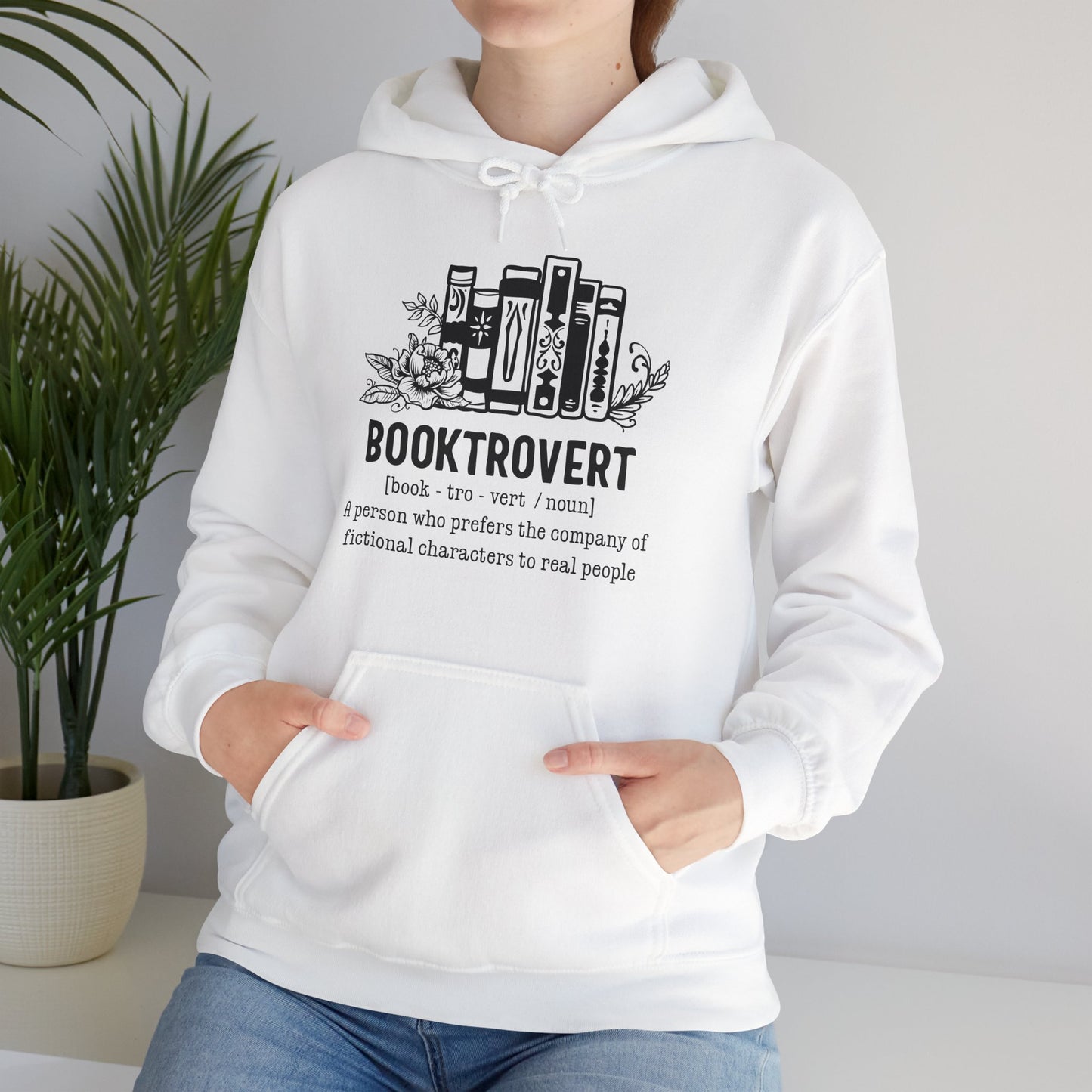 Bookrovert Definition Unisex Heavy Blend Hoodie - Funny Book Lover Gift