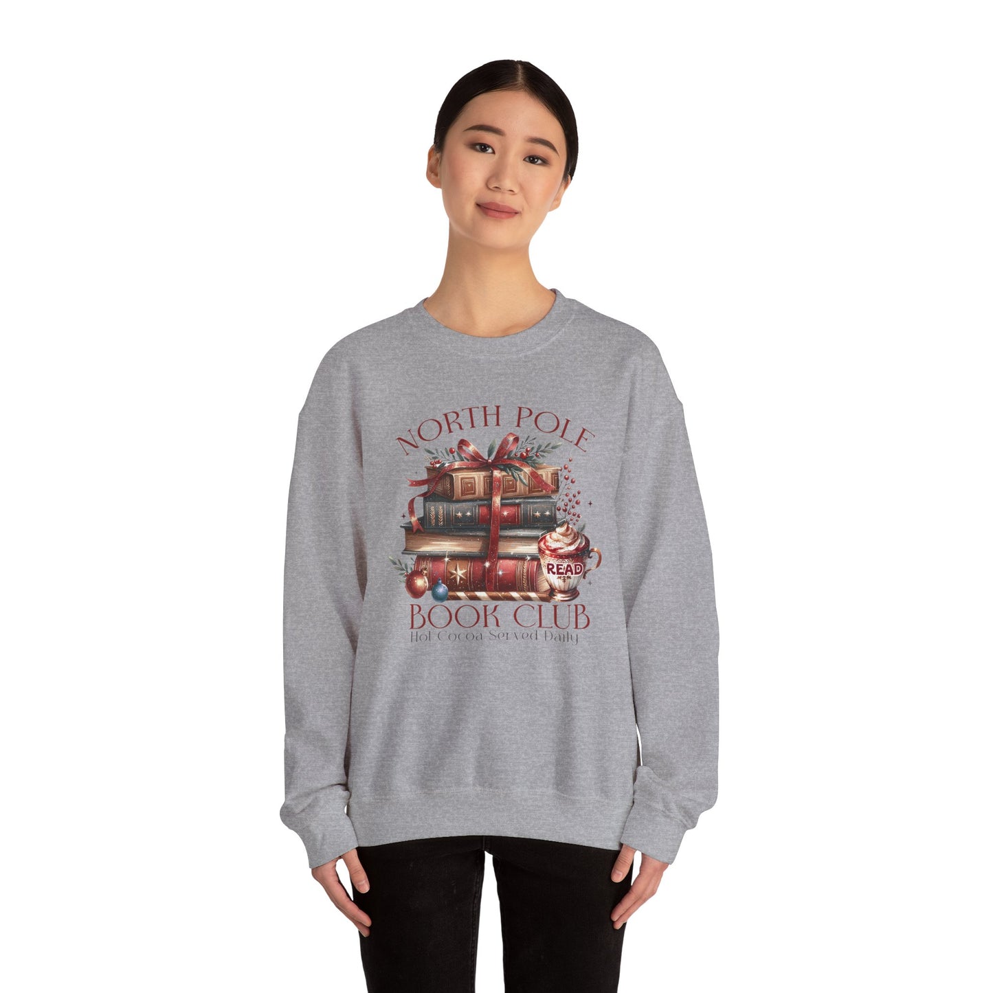 North Pole Book Club Unisex Heavy Blend™ Crewneck Sweatshirt - sizes S - 3X