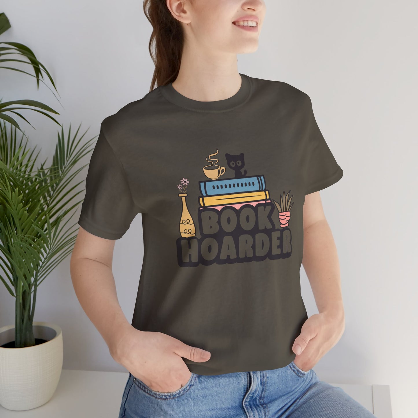 Book Hoarder Unisex Short Sleeve Tee - Sizes S - 3X