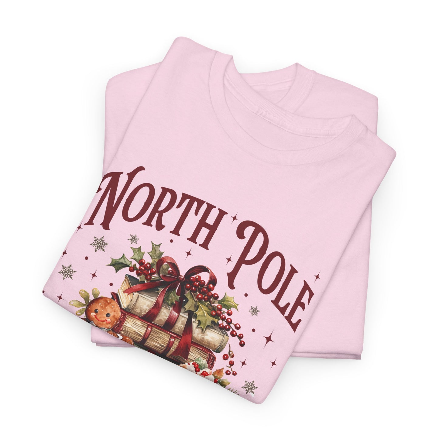 North Pole Book Club Unisex Heavy Cotton Tee - Sizes S - 5X