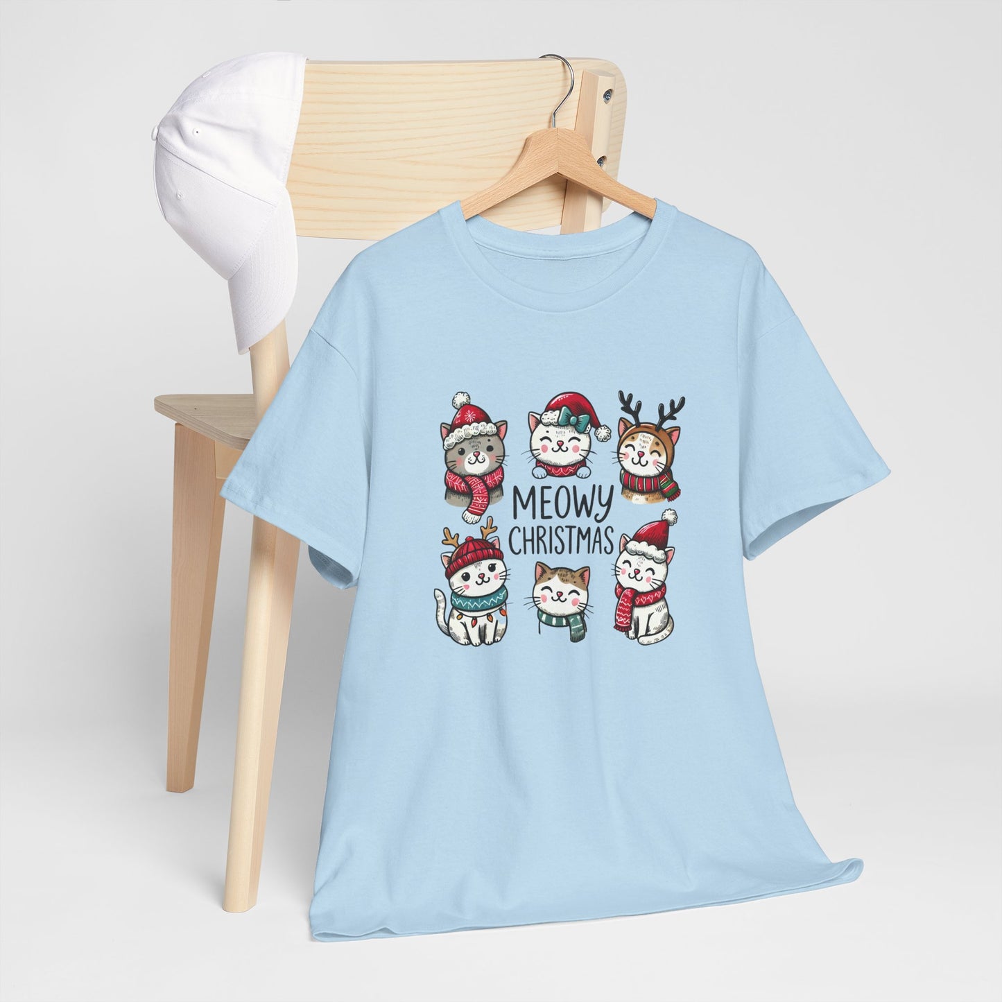 Meowy Christmas Unisex T-shirt - sizes S - 5X