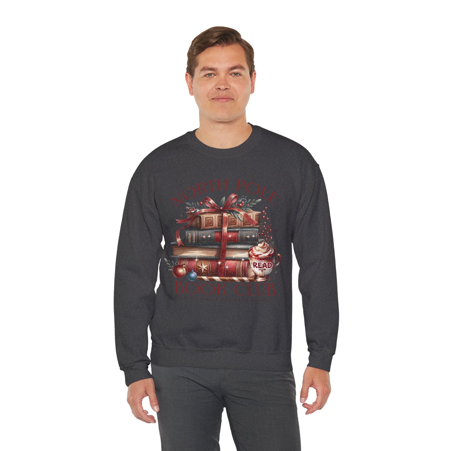 North Pole Book Club Unisex Heavy Blend Crewneck Sweatshirt - S - 5X