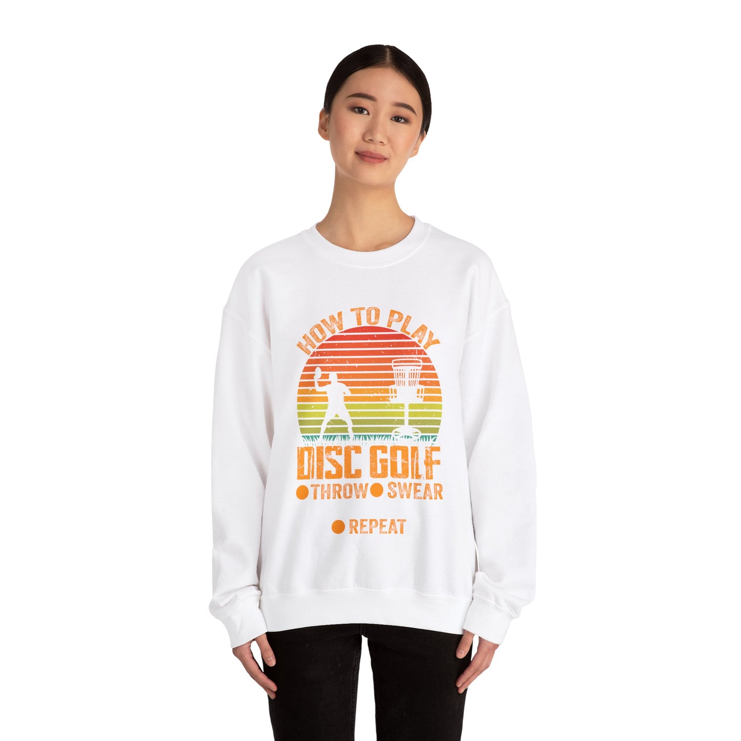 Disc Golf Unisex Heavy Blend Crewneck Sweatshirt - Sizes S - 5X