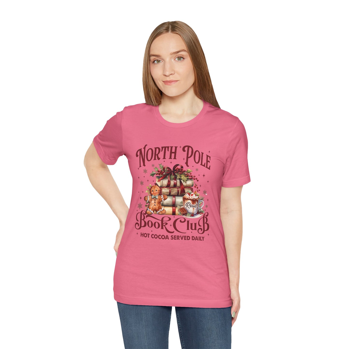 North Pole Book Club Unisex Jersey Short Sleeve Tee - sizes S - 3X