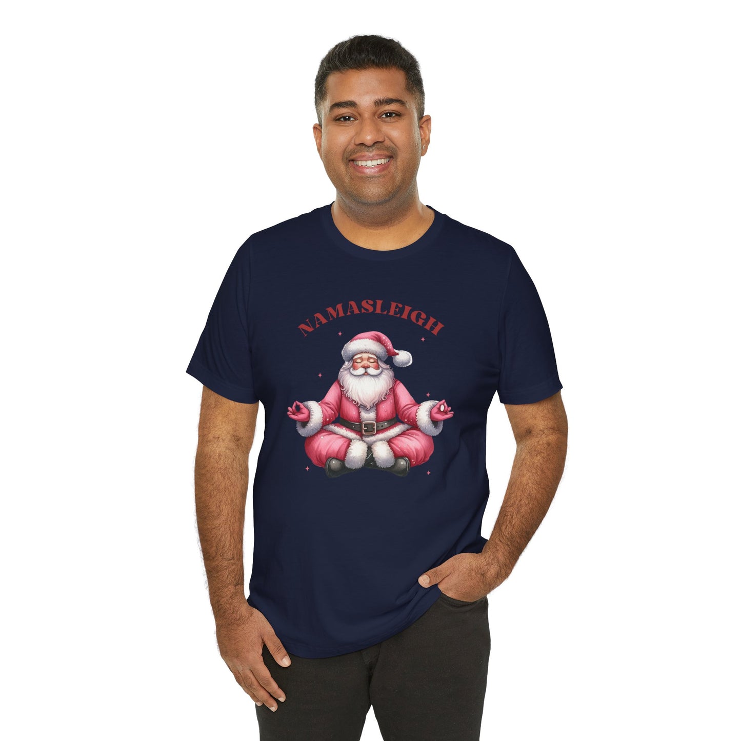 Namasleigh Santa  Unisex Jersey Short Sleeve Tee - size S - 3X