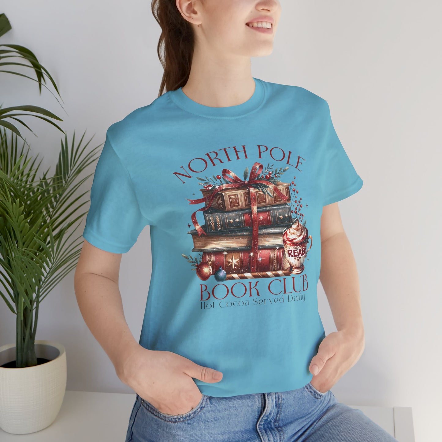 North Pole Book Club Unisex Jersey T-shirt - sizes S - 3X