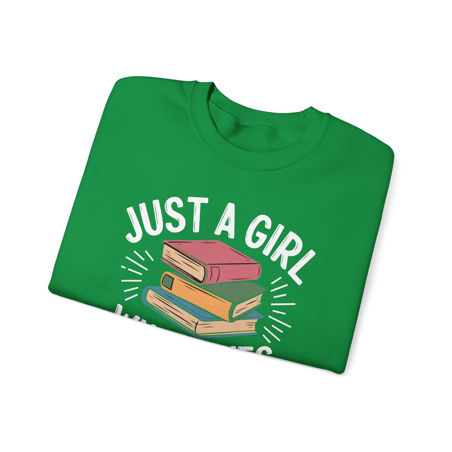 Just a Girl Who Loves Unisex Heavy Blend™ Crewneck Sweatshirt - S - 5X