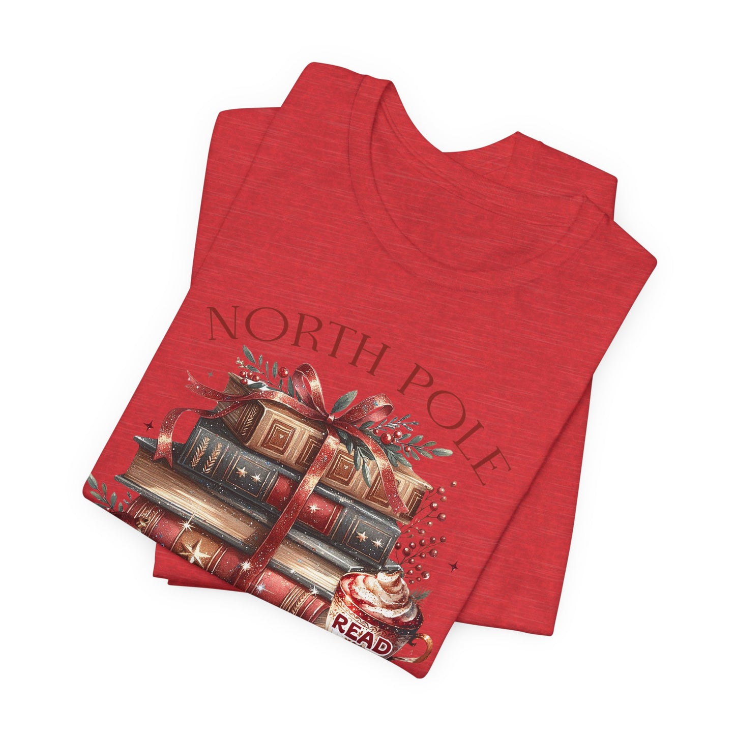 North Pole Book Club Unisex Jersey T-shirt - sizes S - 3X