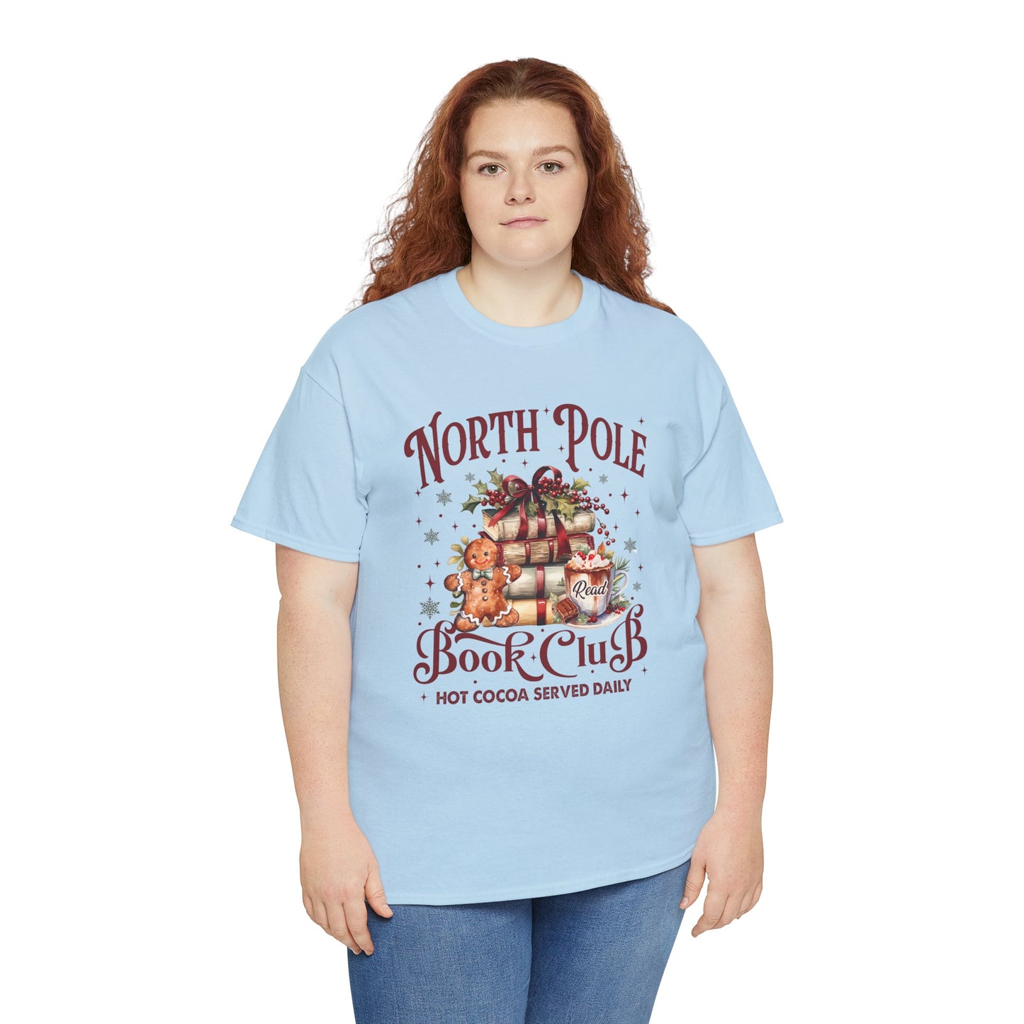 North Pole Book Club Unisex Heavy Cotton Tee - Sizes S - 5X