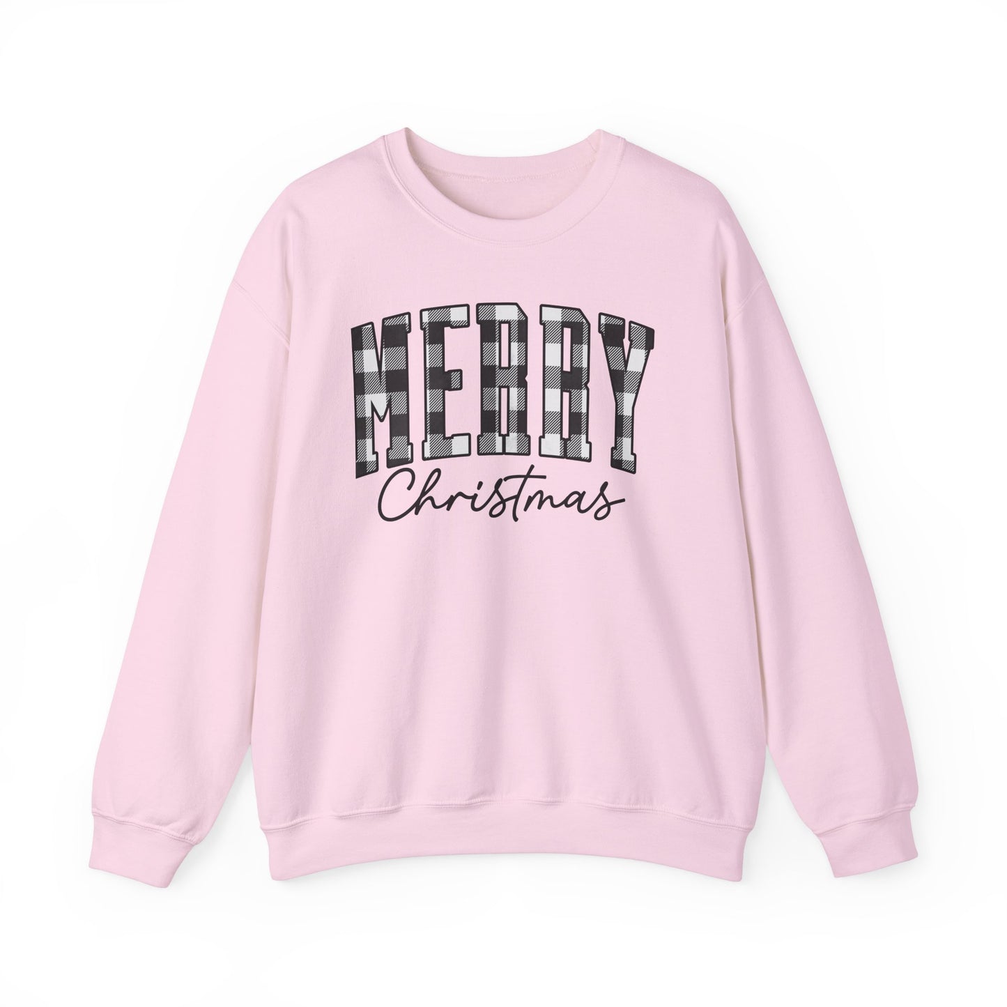 Buffalo Plaid Merry Christmas Unisex Heavy Blend™ Crewneck Sweatshirt - sizes S - 3X