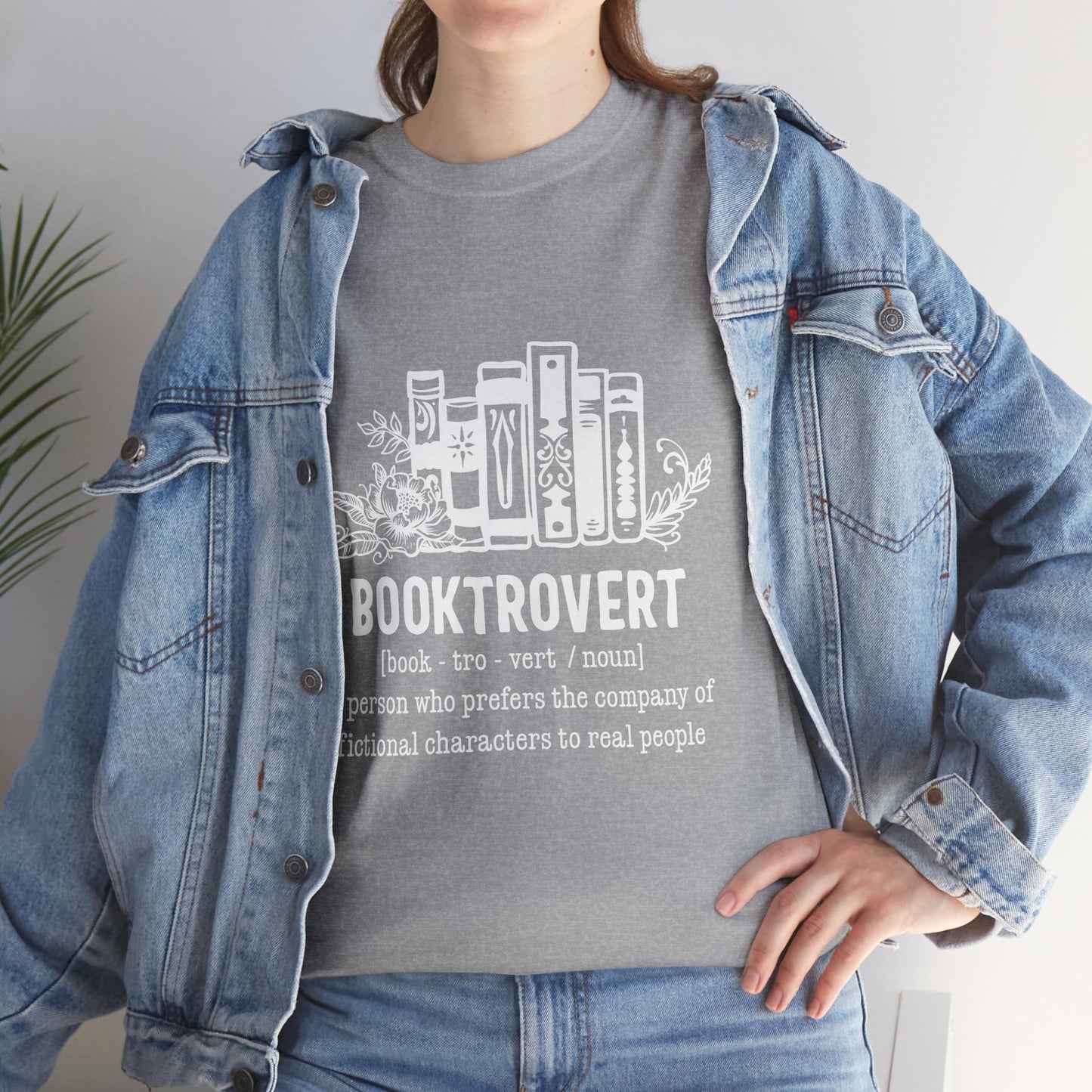 Booktrovert Definition Unisex Heavy Cotton Tee