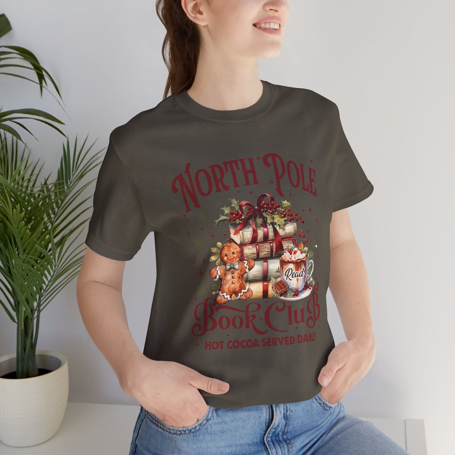 North Pole Book Club Unisex Jersey Short Sleeve Tee - sizes S - 3X