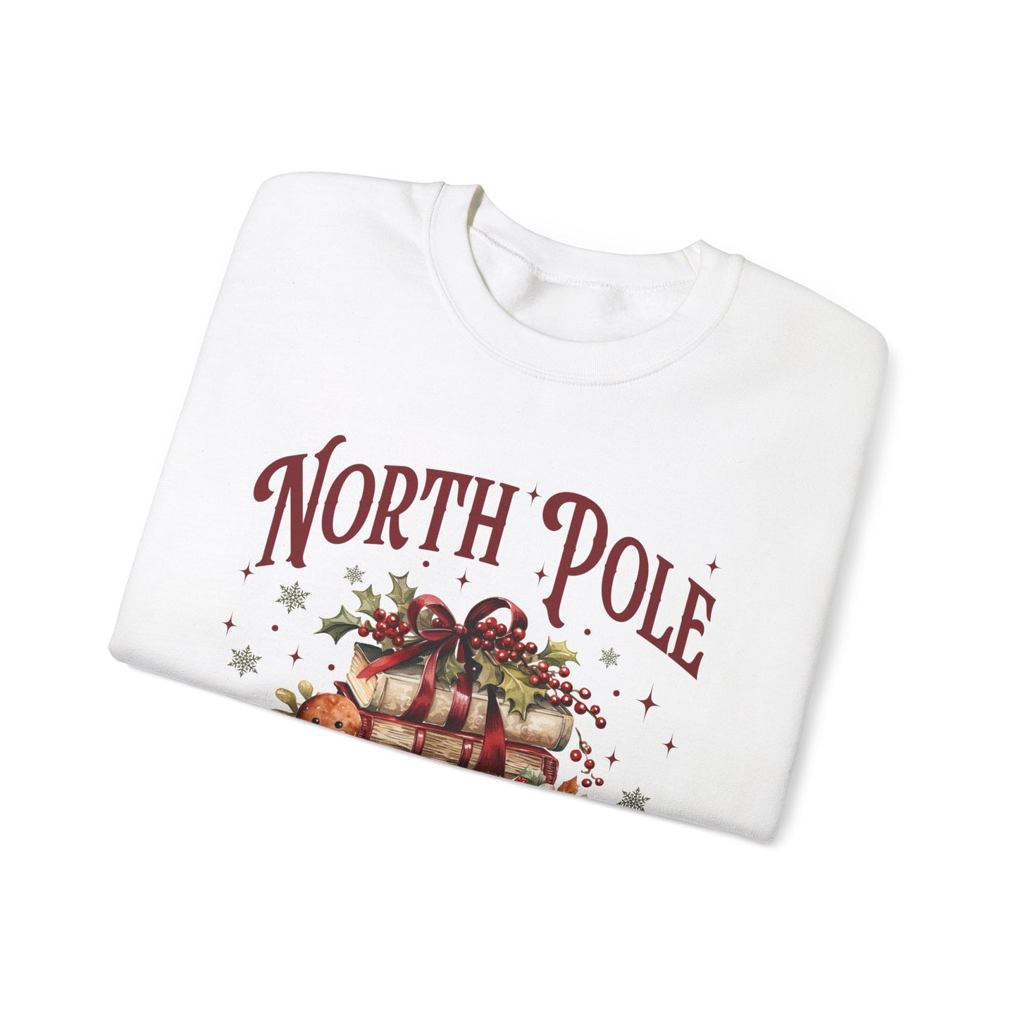 North Pole Book Club Unisex Heavy Blend™ Crewneck Sweatshirt - size S - 5X