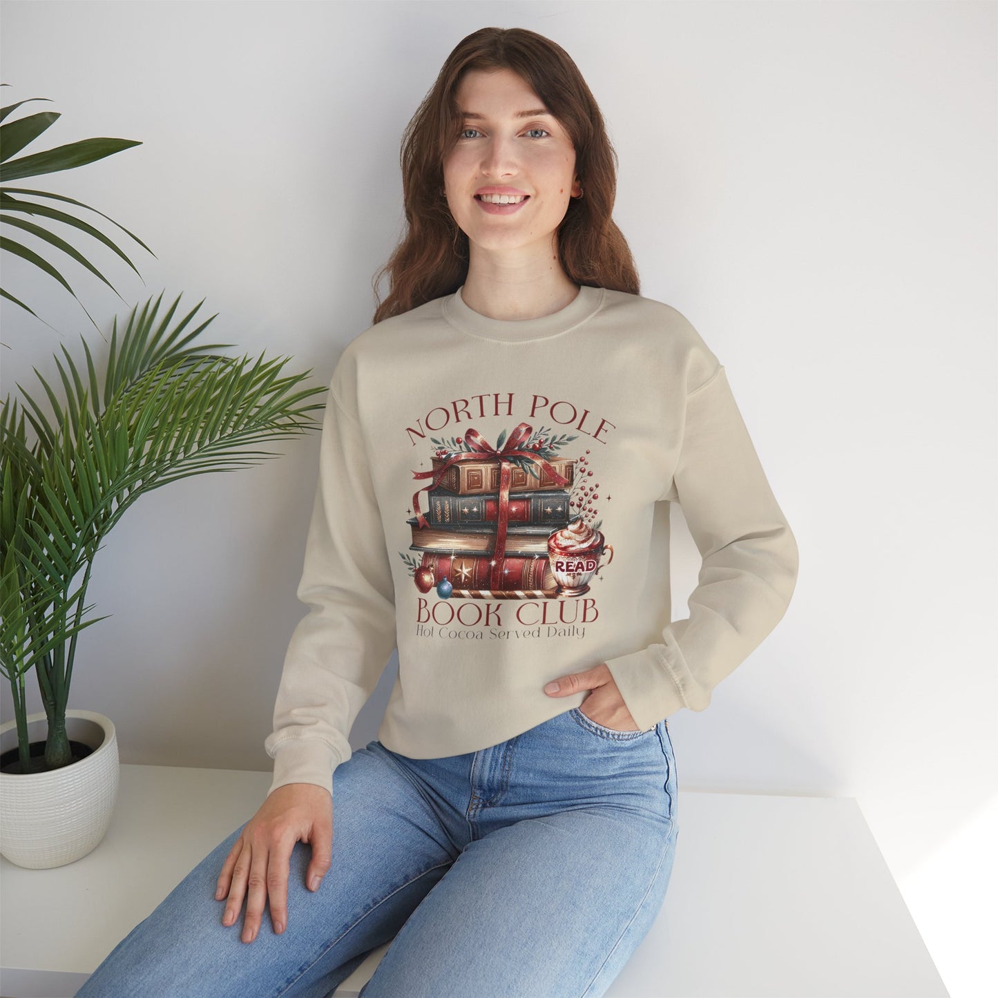 North Pole Book Club Unisex Heavy Blend™ Crewneck Sweatshirt - sizes S - 3X