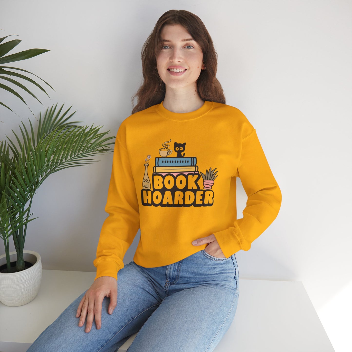 Book Hoarder Unisex Heavy Blend Sweatshirt - size S - 3X