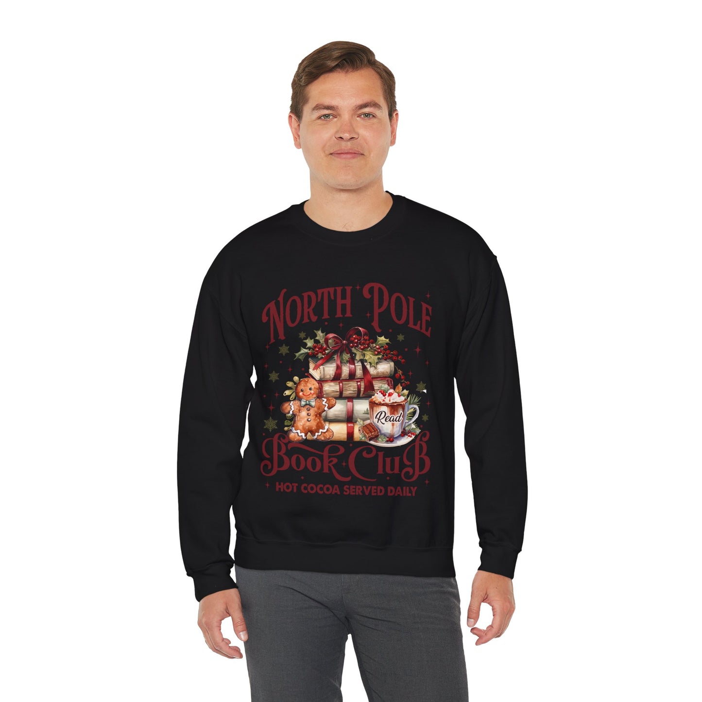 North Pole Book Club Unisex Heavy Blend™ Crewneck Sweatshirt - size S - 5X