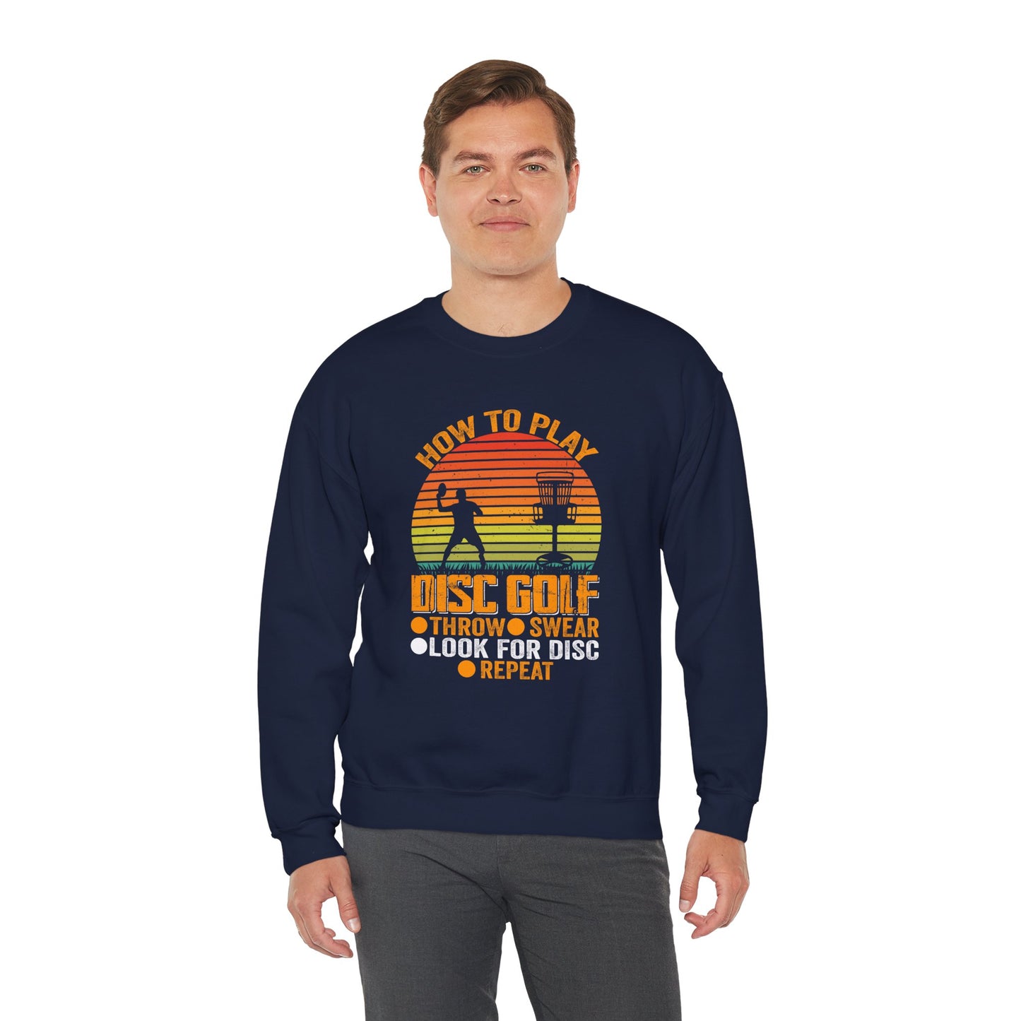 How to Disc Golf Unisex Heavy Blend™ Crewneck Sweatshirt - size S - 5X