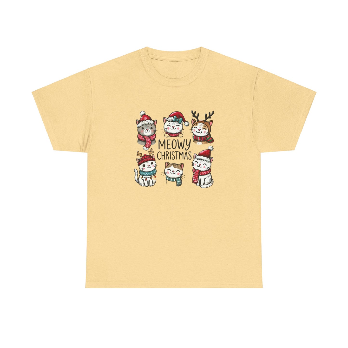 Meowy Christmas Unisex T-shirt - sizes S - 5X