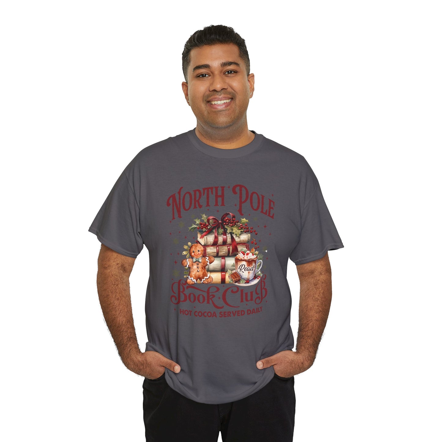 North Pole Book Club Unisex Heavy Cotton Tee - Sizes S - 5X