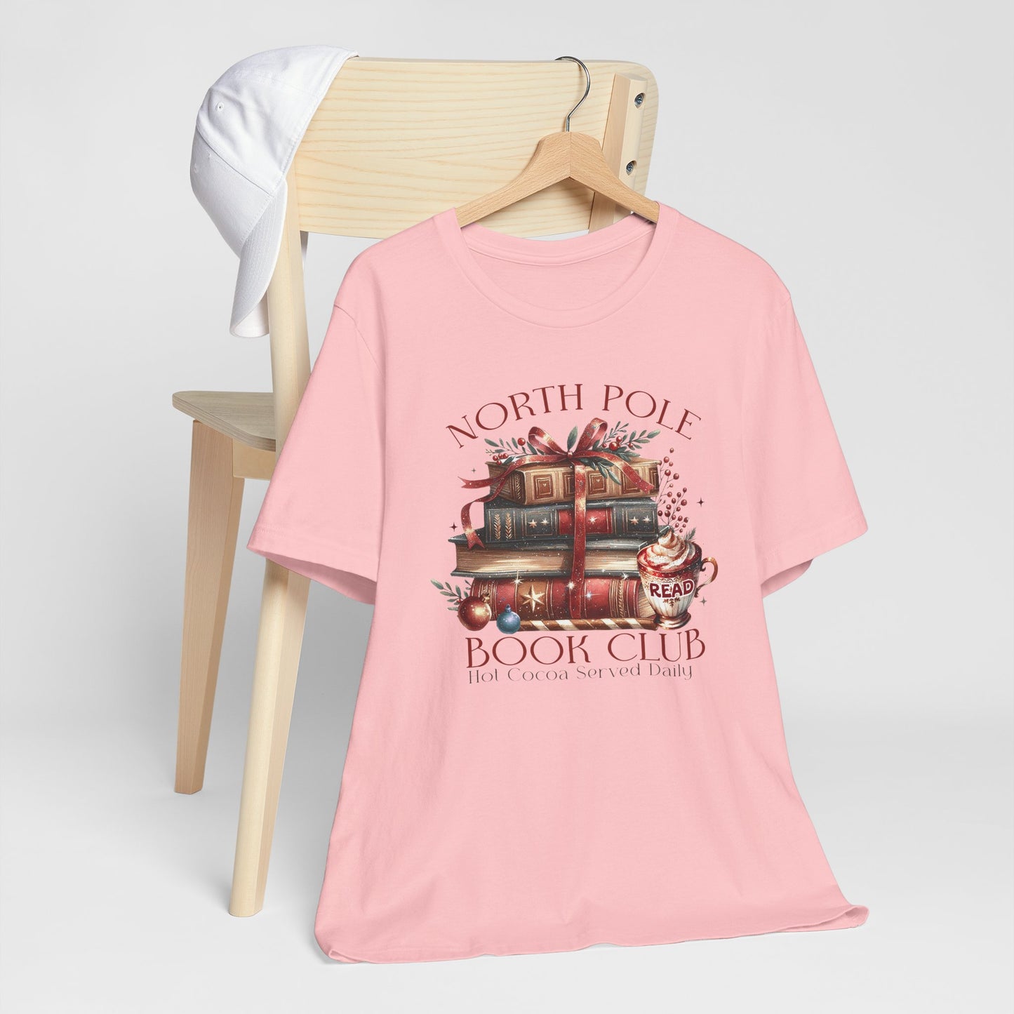 North Pole Book Club Unisex Jersey T-shirt - sizes S - 3X