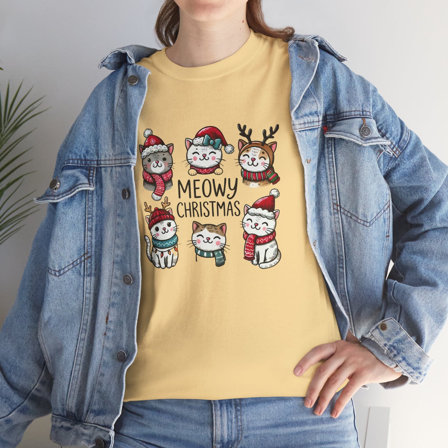 Meowy Christmas Unisex T-shirt - sizes S - 5X