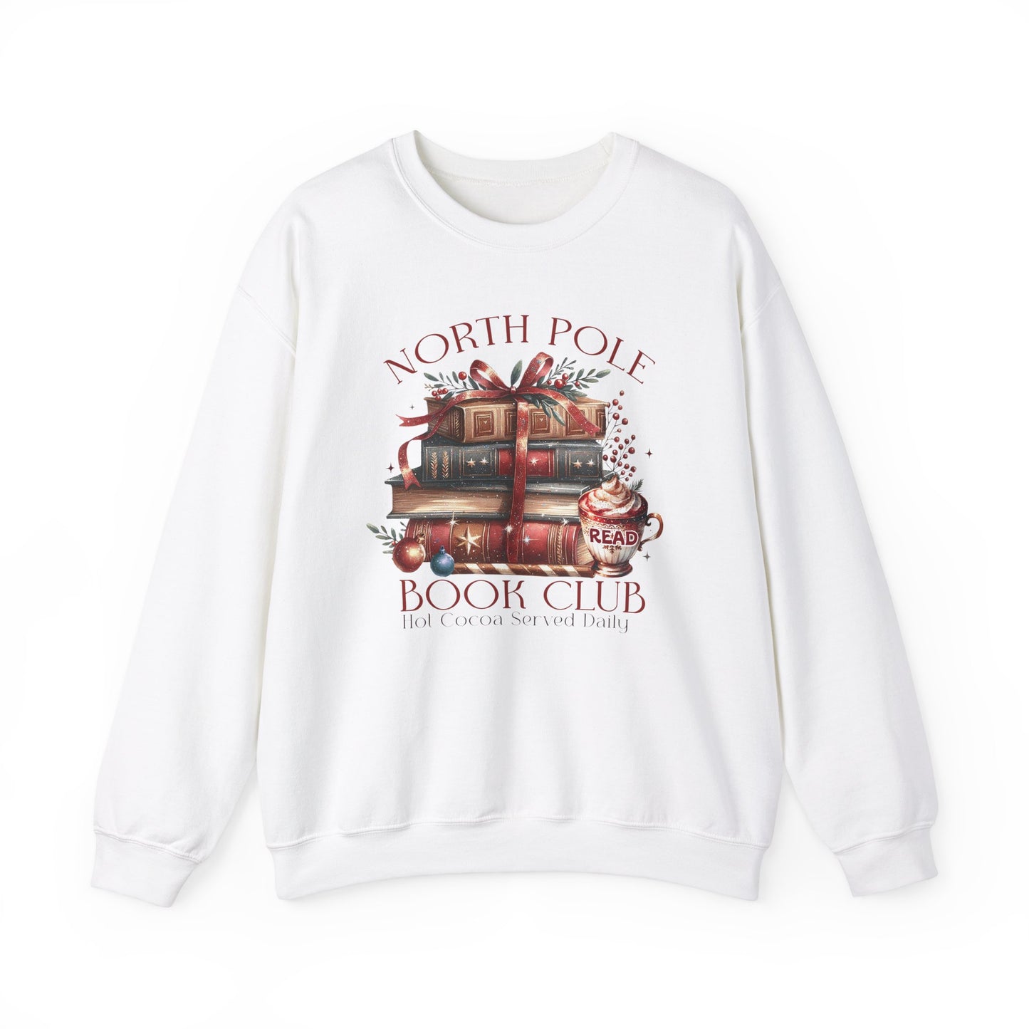 North Pole Book Club Unisex Heavy Blend™ Crewneck Sweatshirt - sizes S - 3X