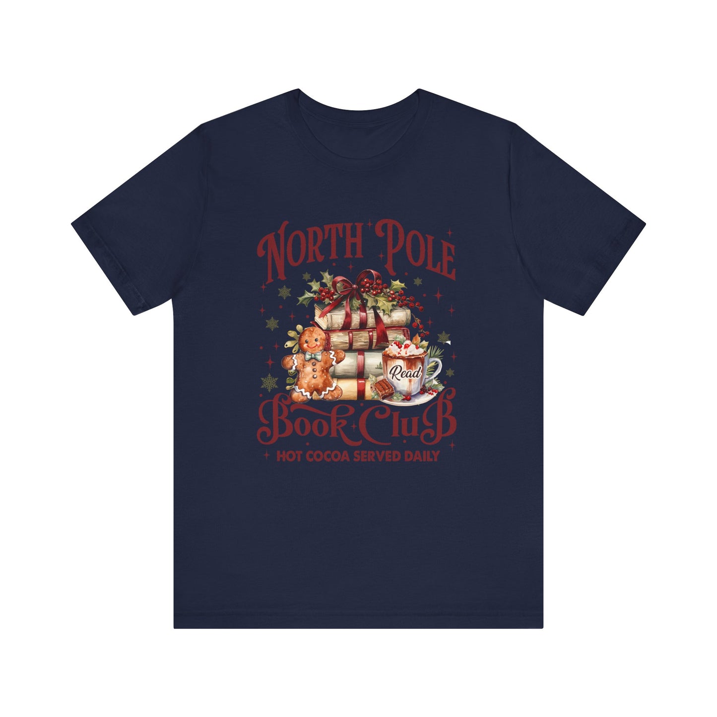 North Pole Book Club Unisex Jersey Short Sleeve Tee - sizes S - 3X