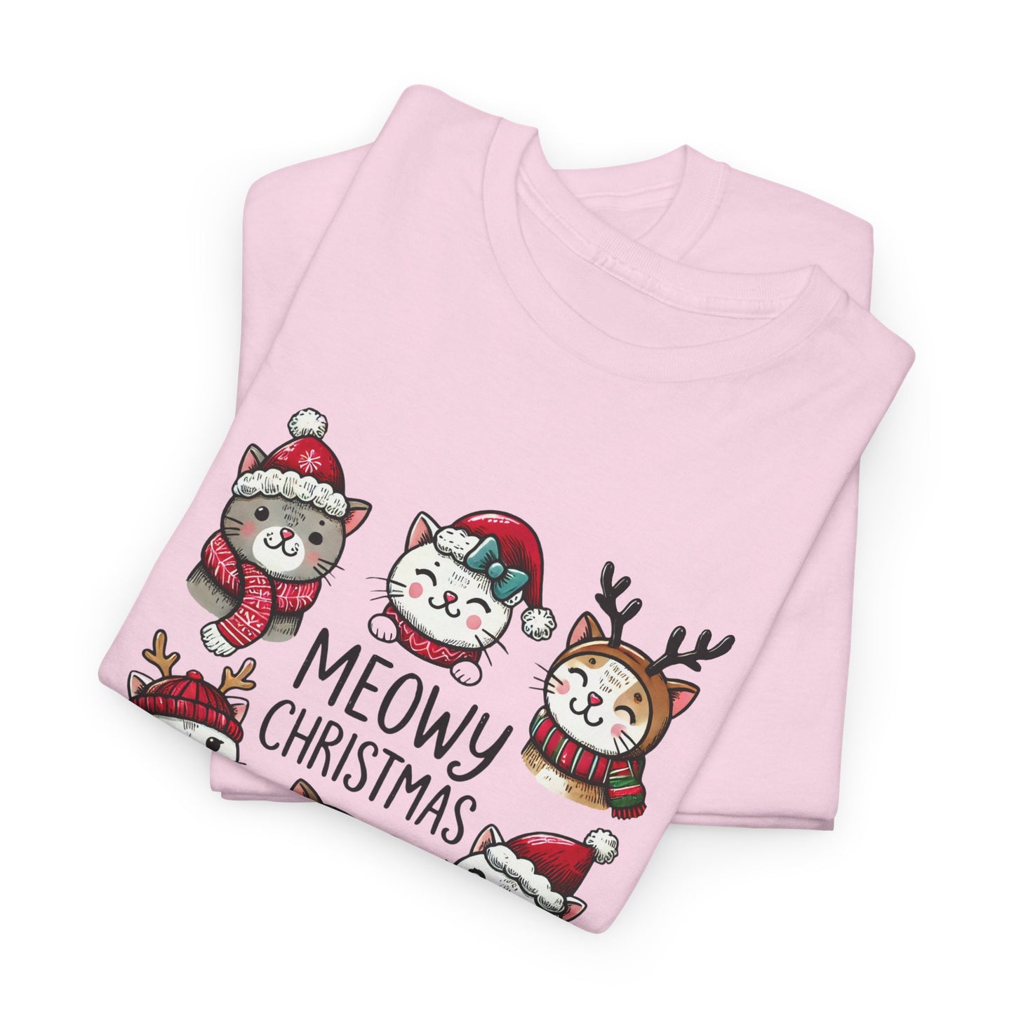 Meowy Christmas Unisex T-shirt - sizes S - 5X