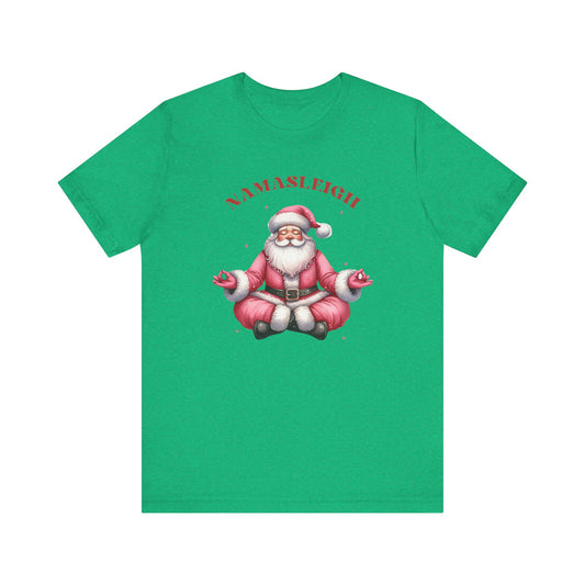 Namasleigh Santa  Unisex Jersey Short Sleeve Tee - size S - 3X