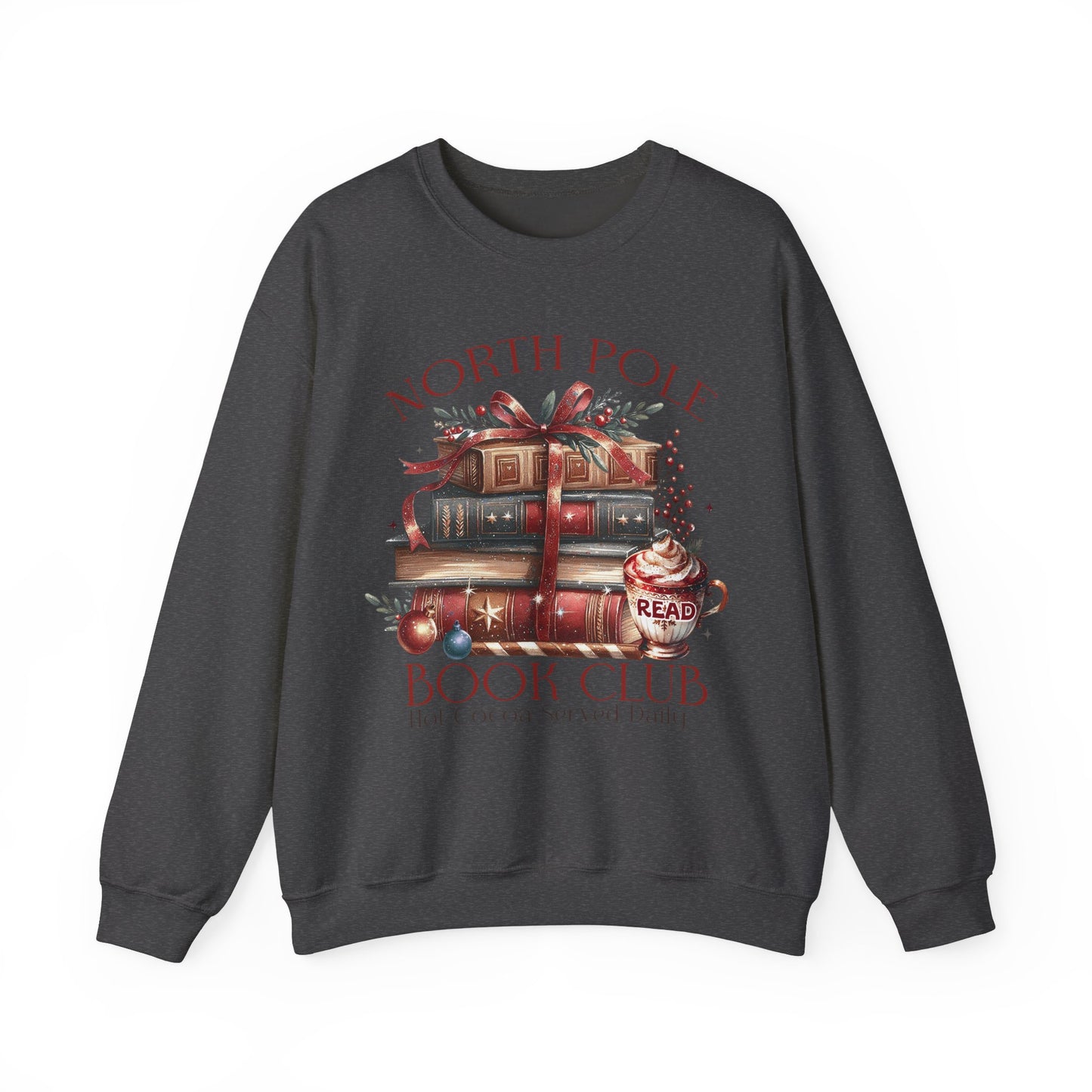 North Pole Book Club Unisex Heavy Blend Crewneck Sweatshirt - S - 5X