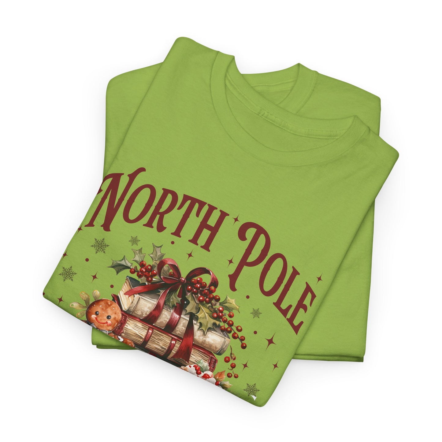 North Pole Book Club Unisex Heavy Cotton Tee - Sizes S - 5X