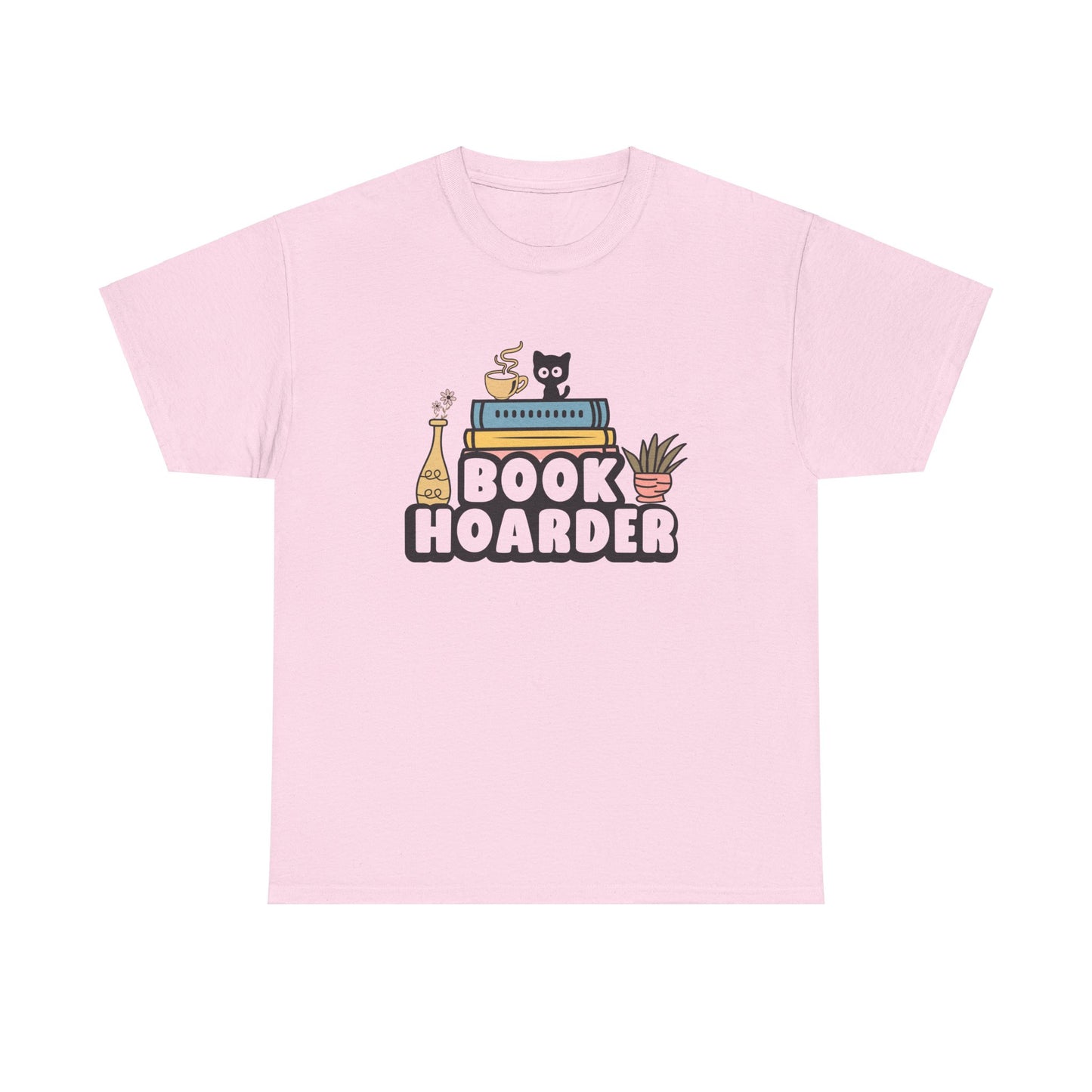 Book Hoarder Unisex Tee - Funny Cat Lover Book Lover Gift - sizes S - 5X