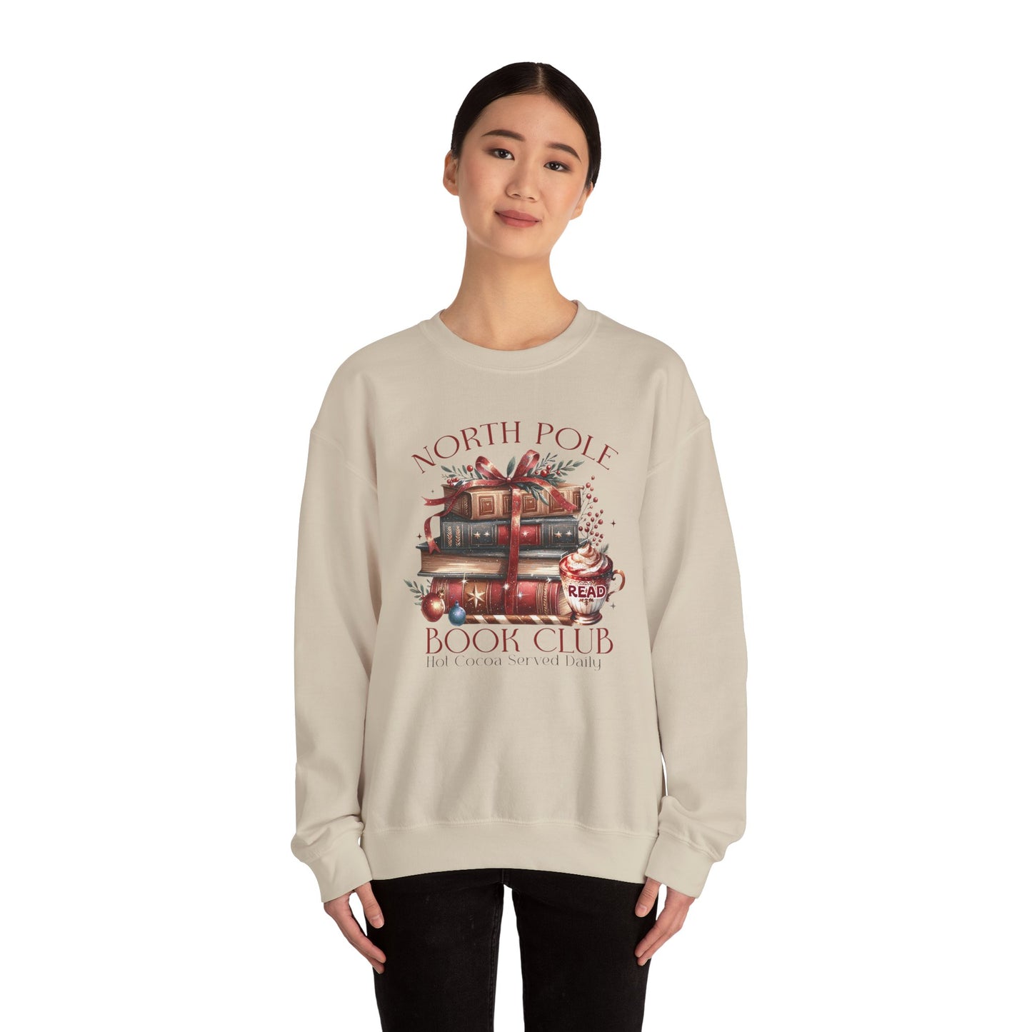 North Pole Book Club Unisex Heavy Blend™ Crewneck Sweatshirt - sizes S - 3X