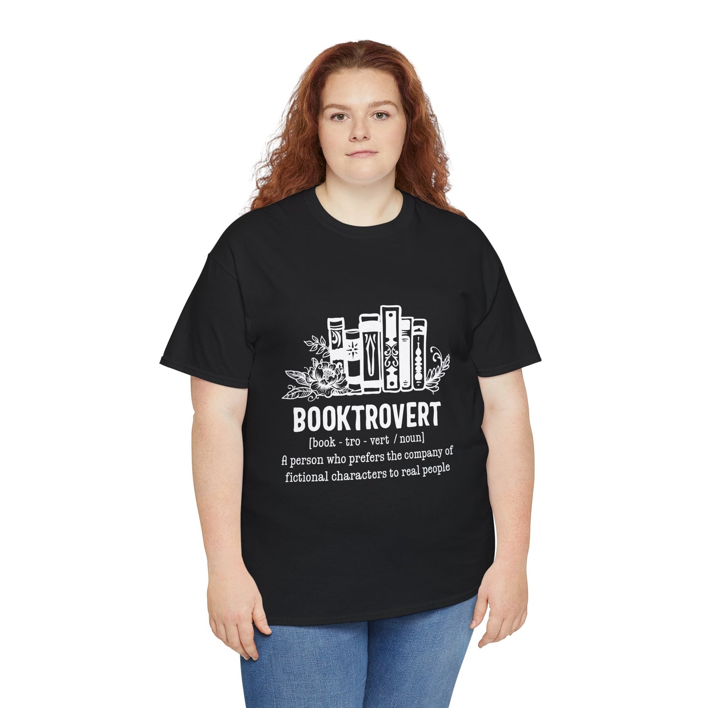 Booktrovert Definition Unisex Heavy Cotton Tee