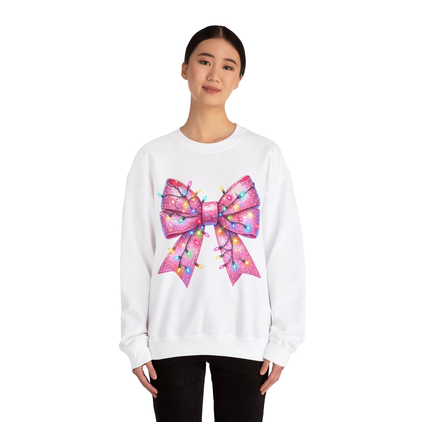 Christmas Bow Unisex Heavy Blend Crewneck Sweatshirt - sizes S - 5X