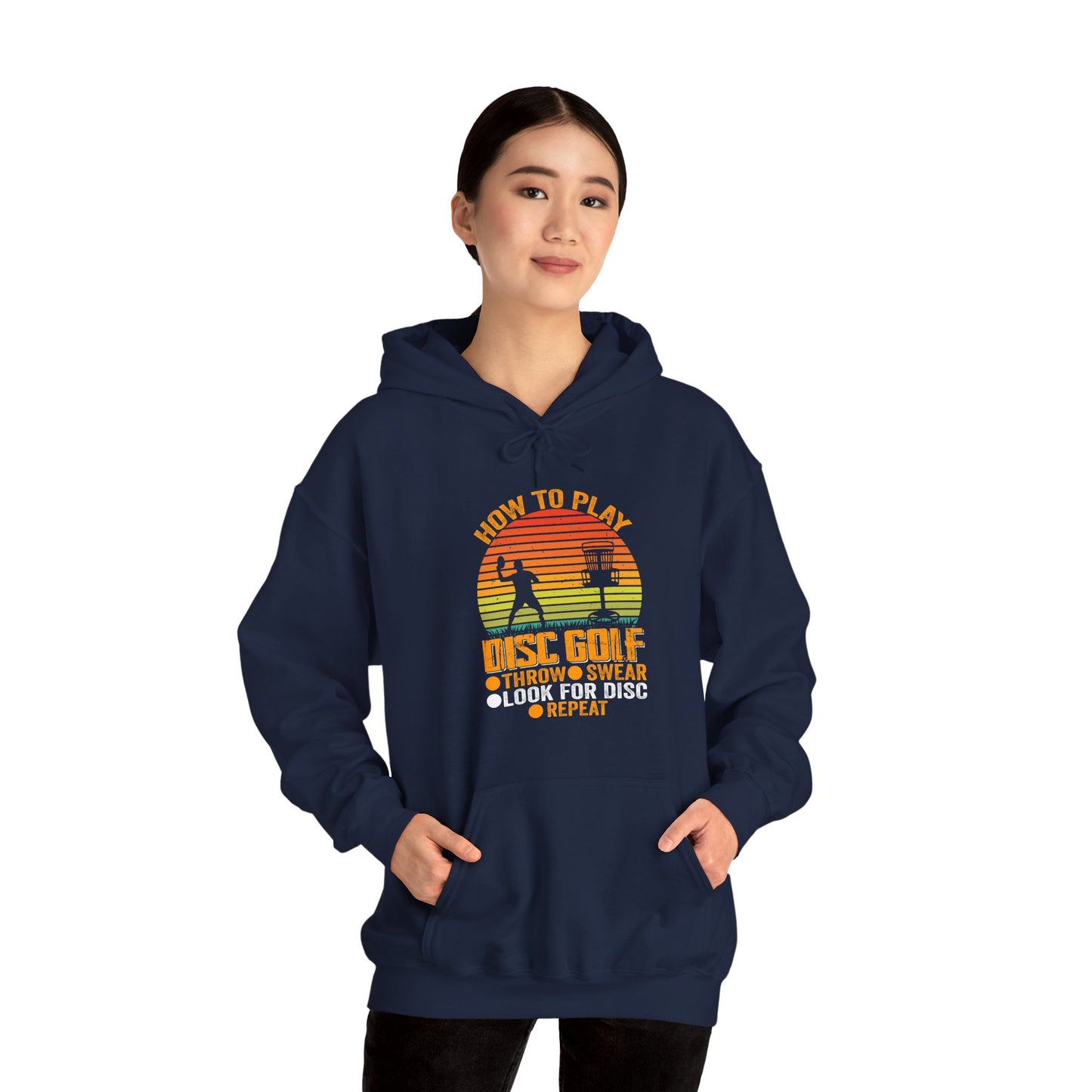 How to Disc Golf Unisex Heavy Blend™ Hooded Sweatshirt - S - 3X