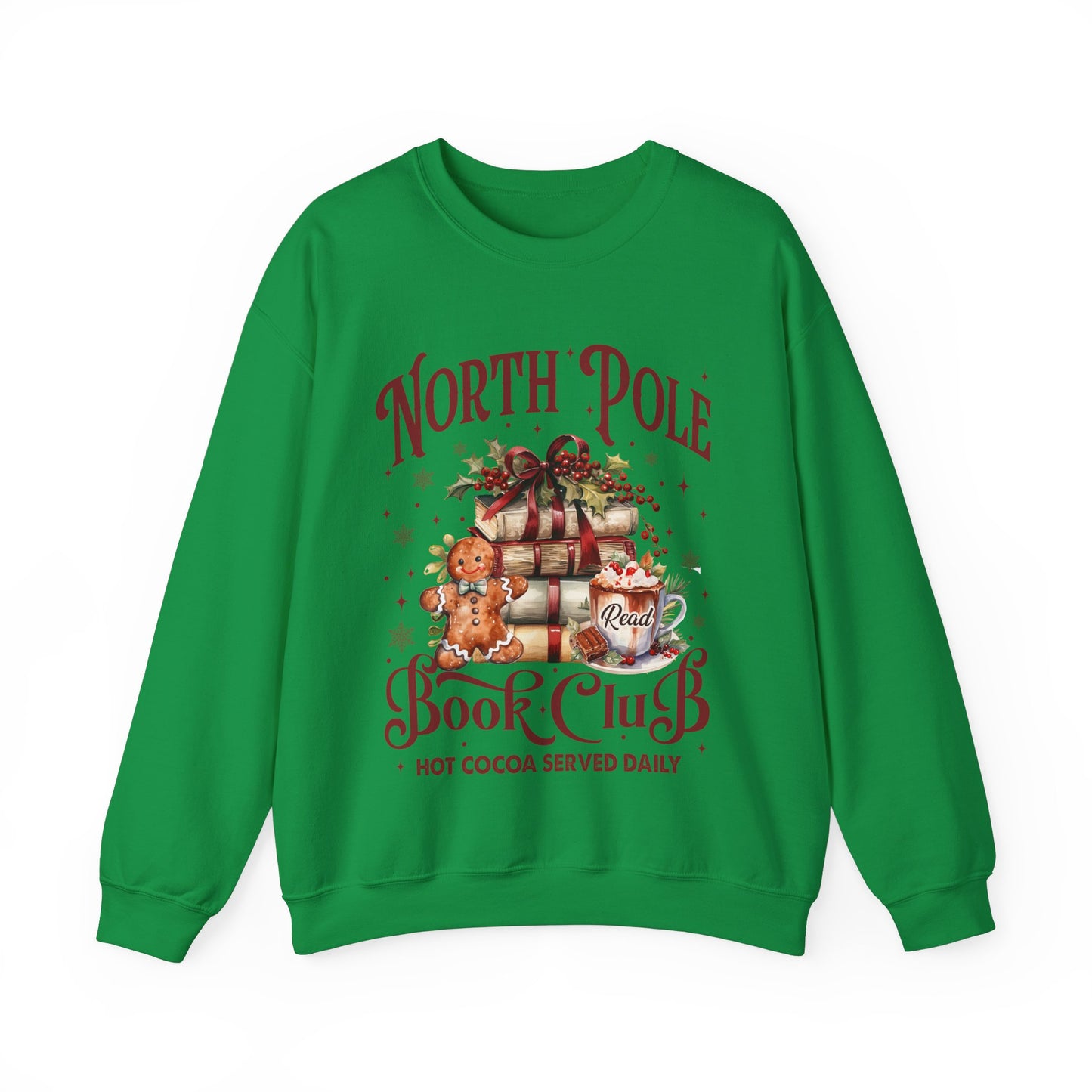 North Pole Book Club Unisex Heavy Blend™ Crewneck Sweatshirt - size S - 5X