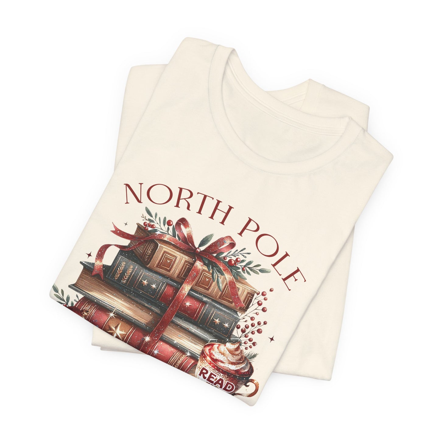 North Pole Book Club Unisex Jersey T-shirt - sizes S - 3X