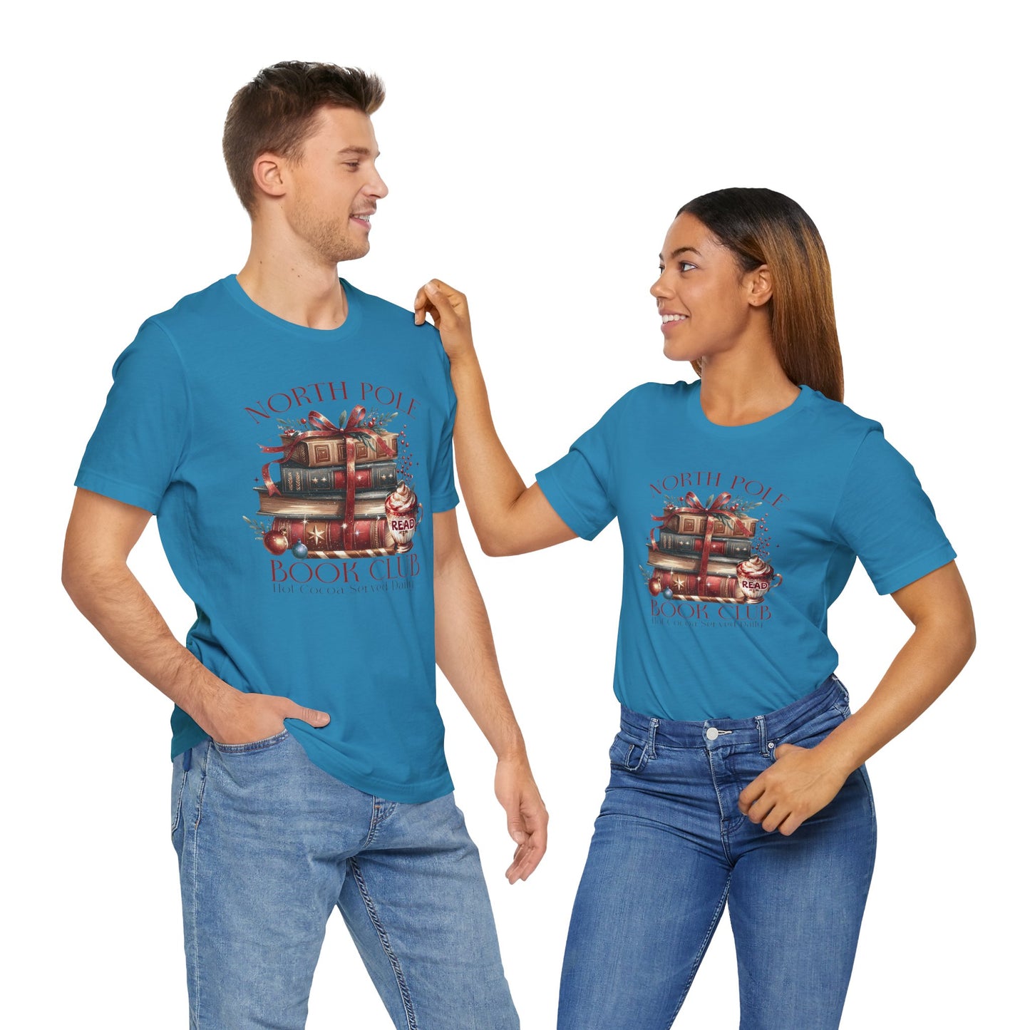 North Pole Book Club Unisex Jersey T-shirt - sizes S - 3X