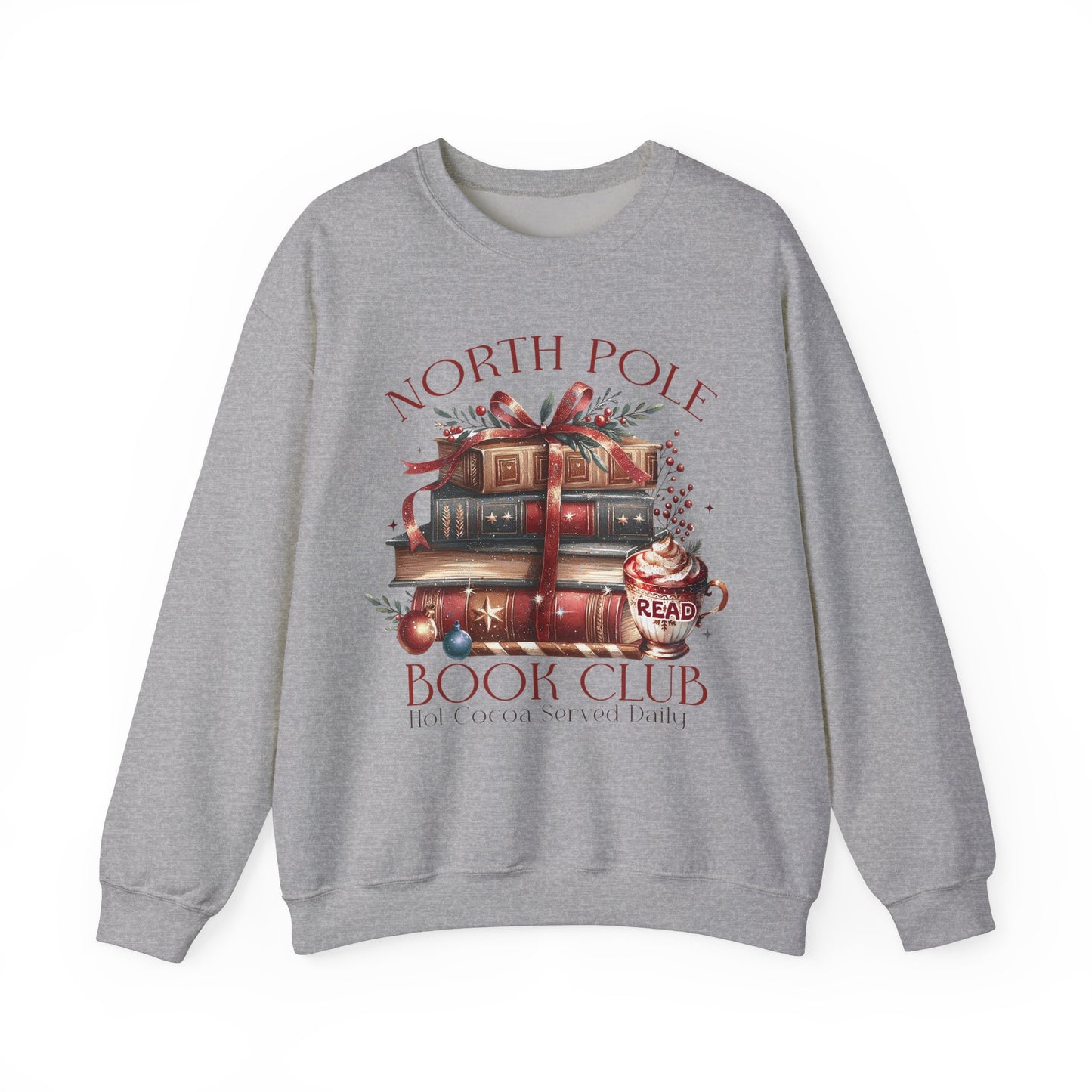 North Pole Book Club Unisex Heavy Blend Crewneck Sweatshirt - S - 5X