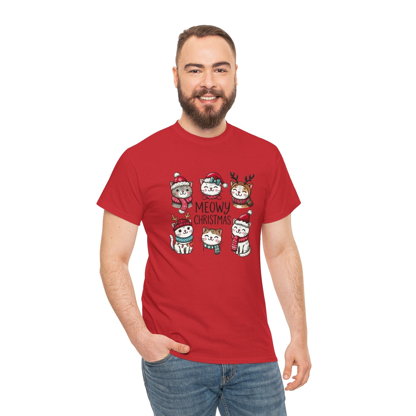 Meowy Christmas Unisex T-shirt - sizes S - 5X