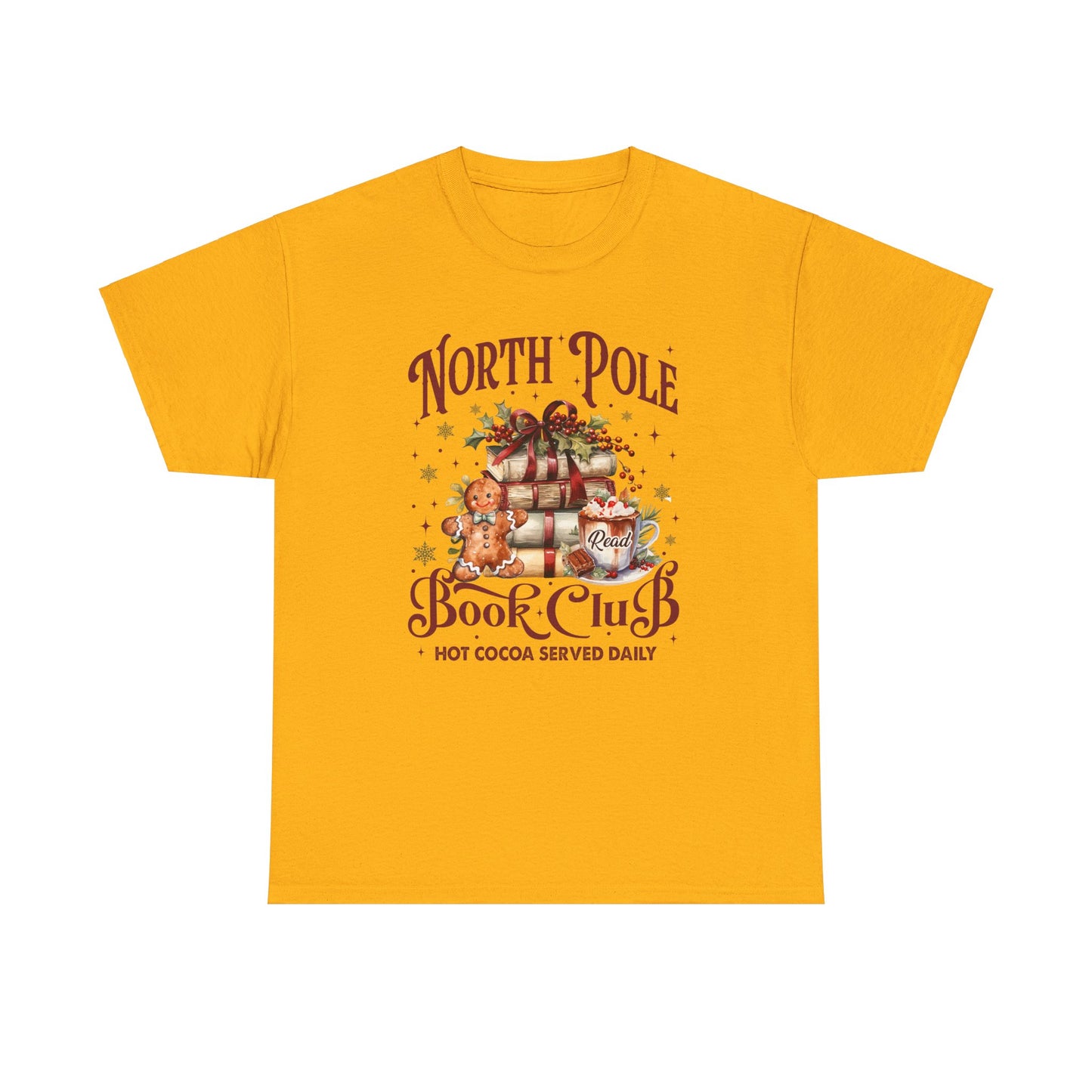 North Pole Book Club Unisex Heavy Cotton Tee - Sizes S - 5X